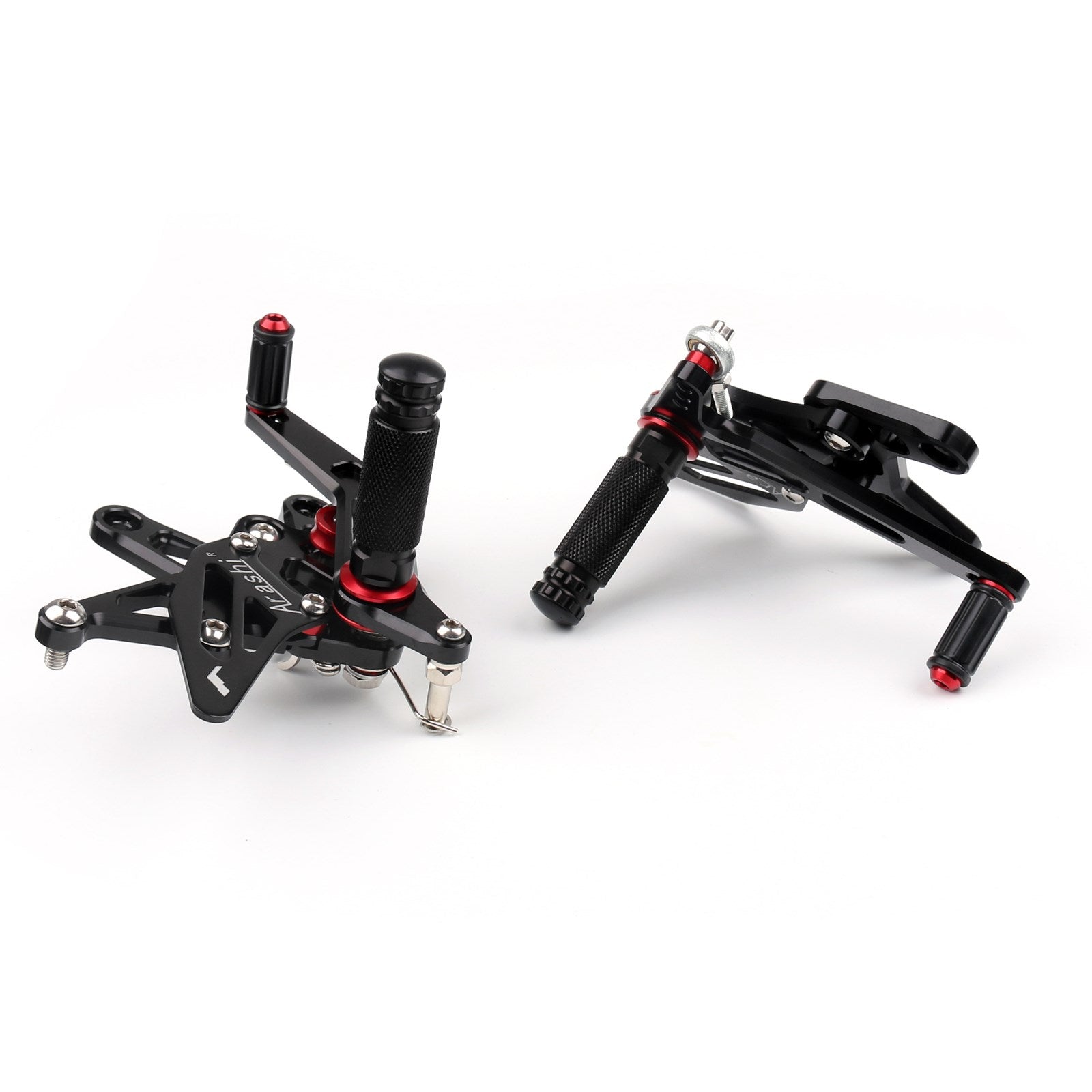 2007-2008 Kawasaki ZX6R ZX 6R Rearset Rear set Foot pegs Black