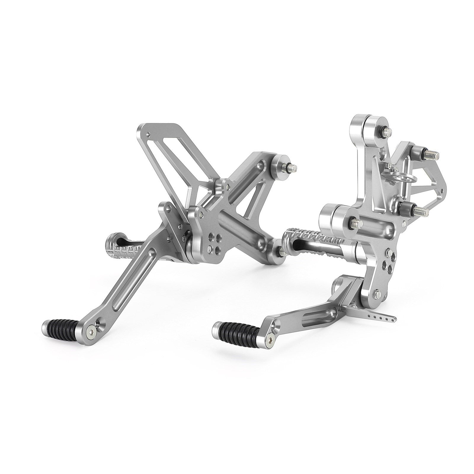 Black Rear Sets Footpegs Footrest For Kawasaki Ninja ZX-25R ZX25R 2020-2021