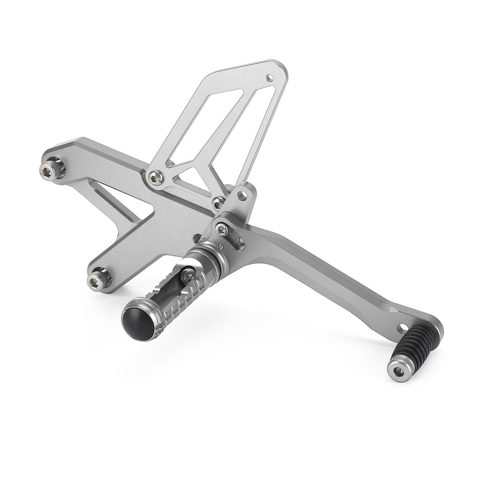 Black Rear Sets Footpegs Footrest For Kawasaki Ninja ZX-25R ZX25R 2020-2021