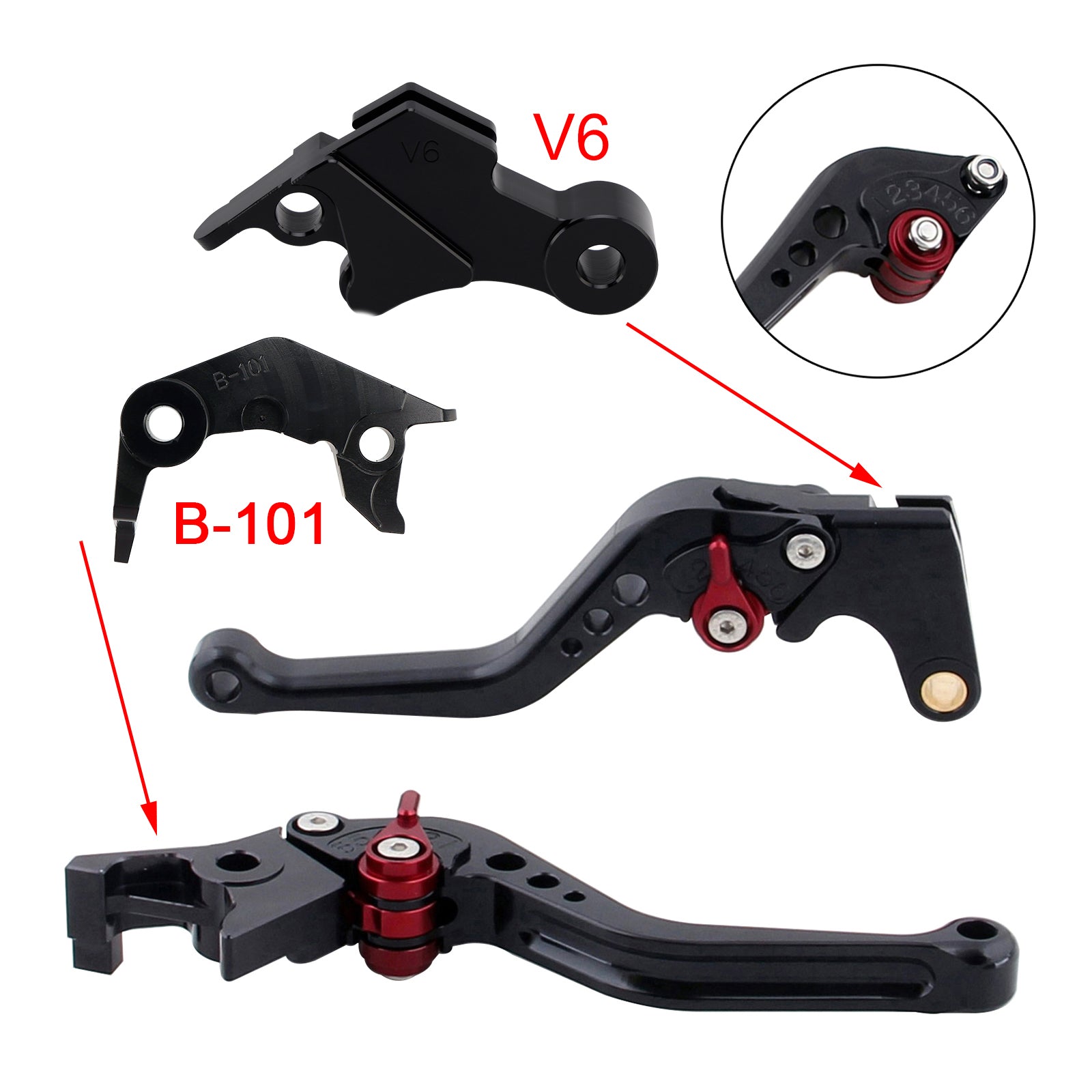 NEW Short Clutch Brake Lever fit for YAMAHA XSR900 XSR900GP MT-09 MT-09SP 24-25