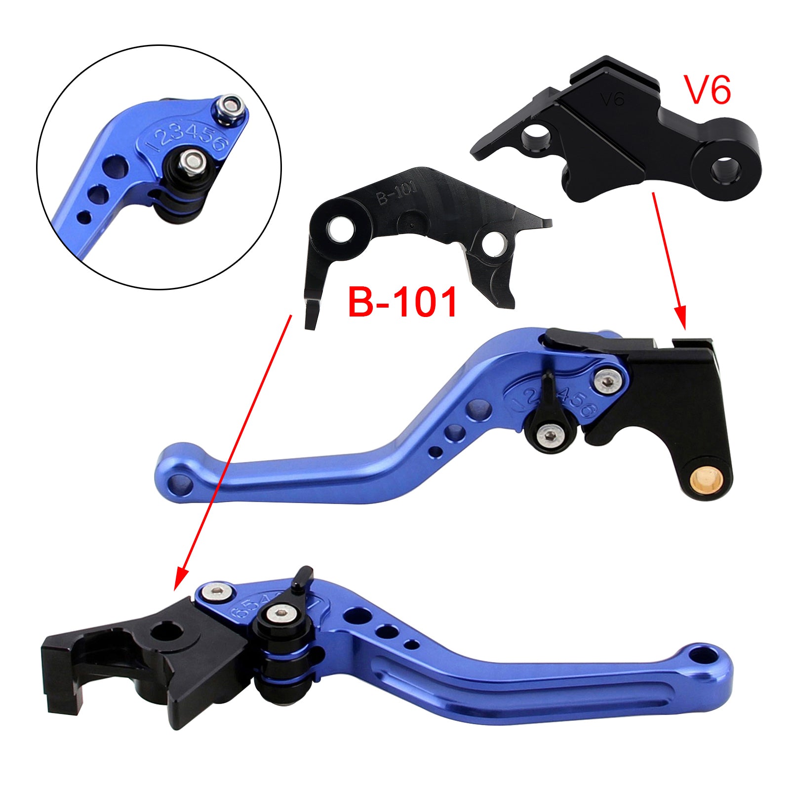 NEW Short Clutch Brake Lever fit for YAMAHA XSR900 XSR900GP MT-09 MT-09SP 24-25