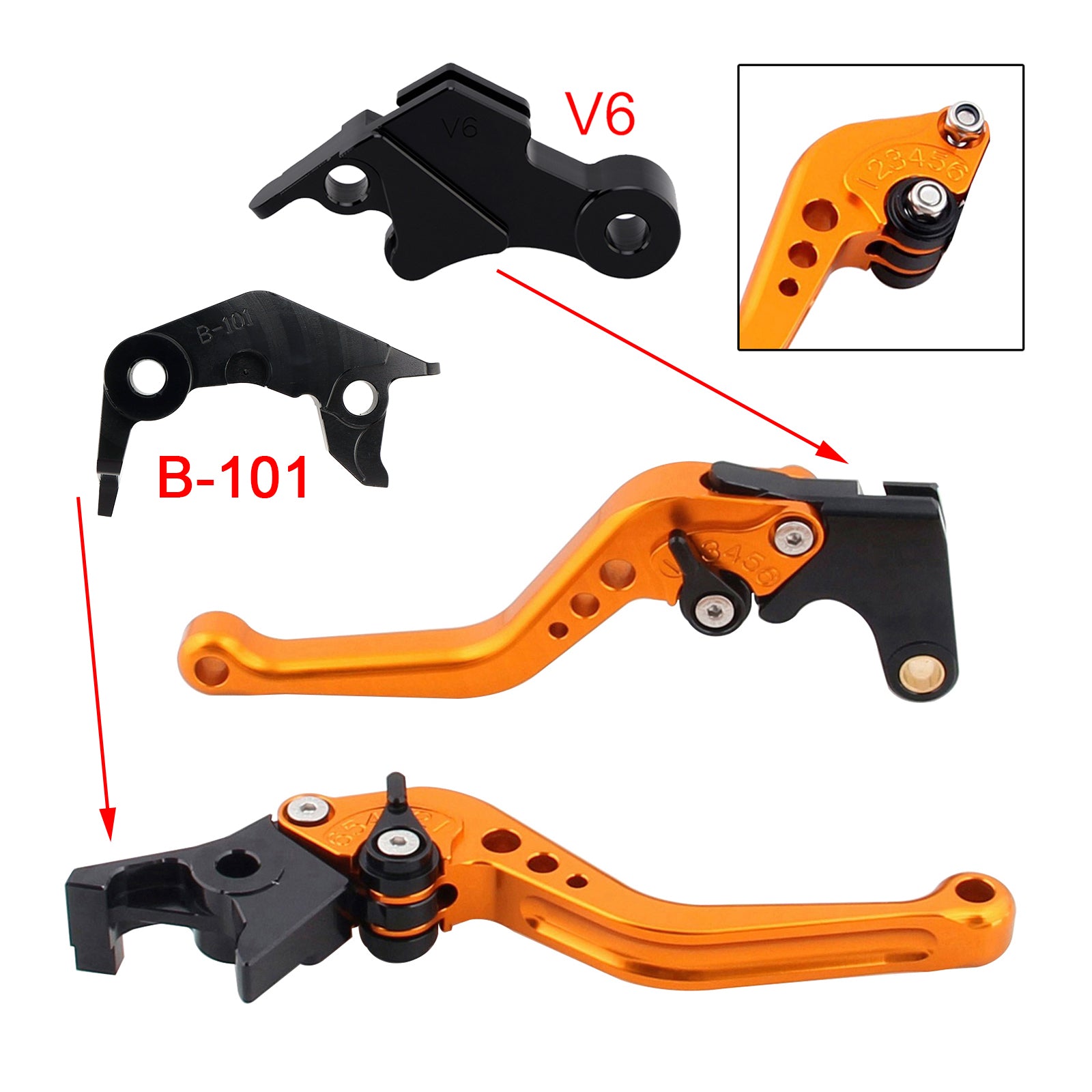 NEW Short Clutch Brake Lever fit for YAMAHA XSR900 XSR900GP MT-09 MT-09SP 24-25