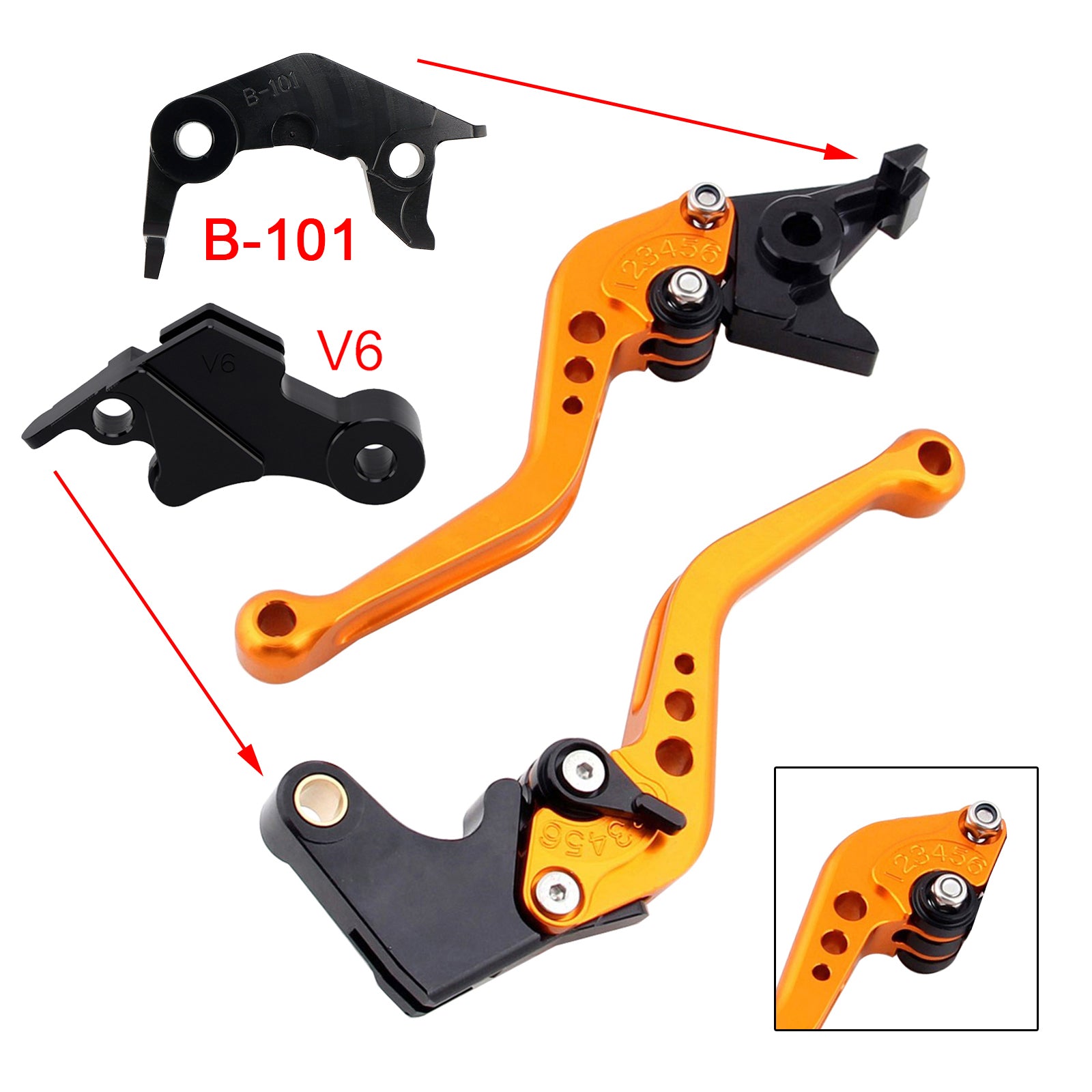 NEW Short Clutch Brake Lever fit for YAMAHA XSR900 XSR900GP MT-09 MT-09SP 24-25