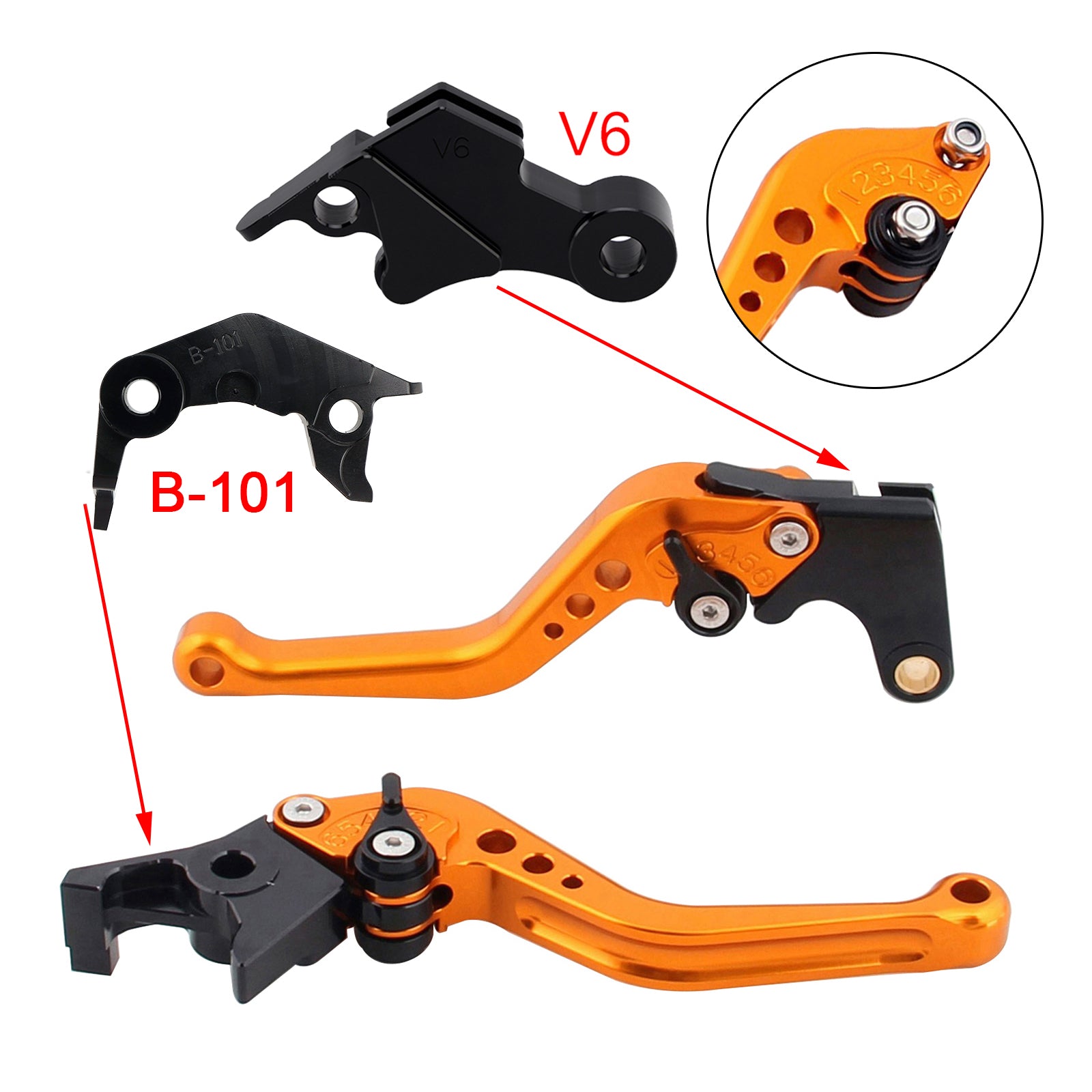 NEW Short Clutch Brake Lever fit for YAMAHA XSR900 XSR900GP MT-09 MT-09SP 24-25