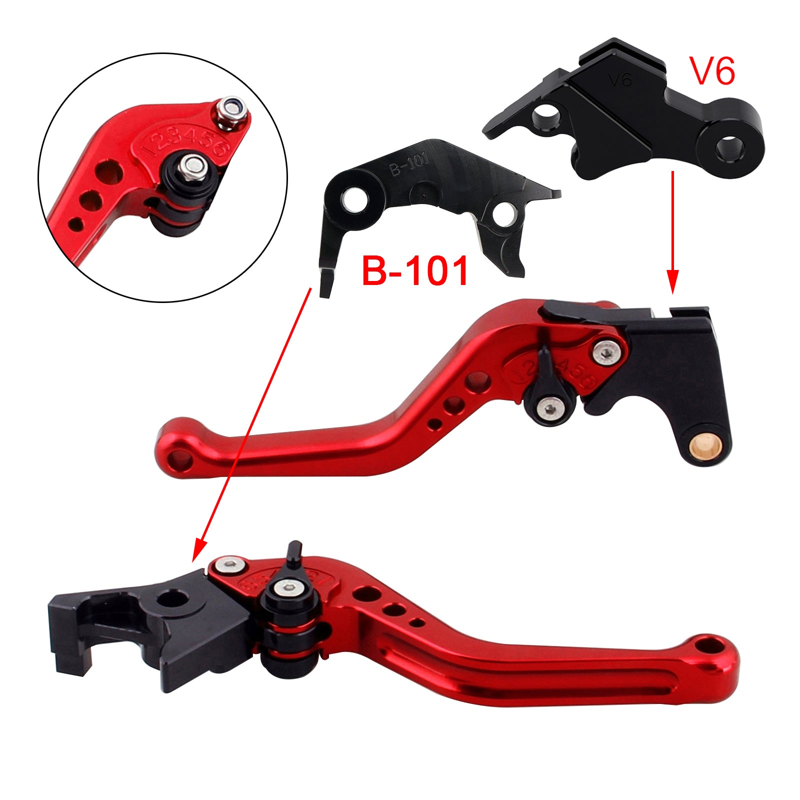 NEW Short Clutch Brake Lever fit for YAMAHA XSR900 XSR900GP MT-09 MT-09SP 24-25