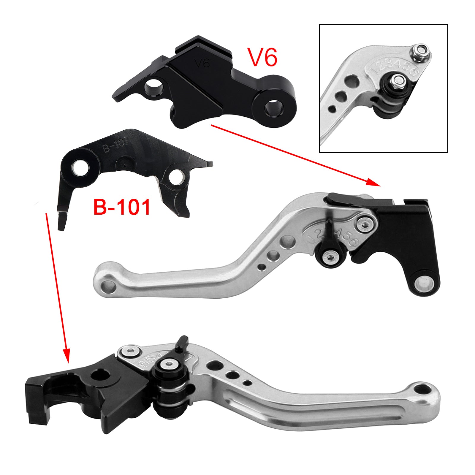NEW Short Clutch Brake Lever fit for YAMAHA XSR900 XSR900GP MT-09 MT-09SP 24-25