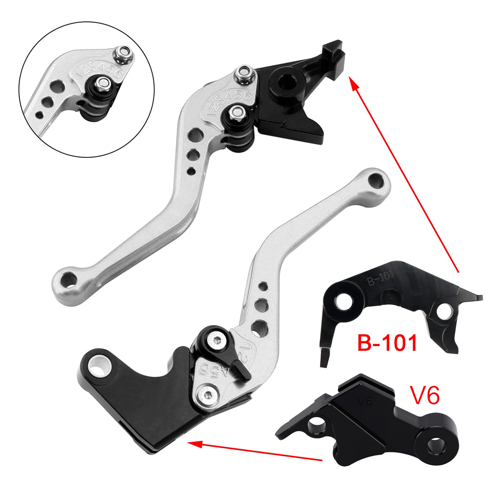 NEW Short Clutch Brake Lever fit for YAMAHA XSR900 XSR900GP MT-09 MT-09SP 24-25