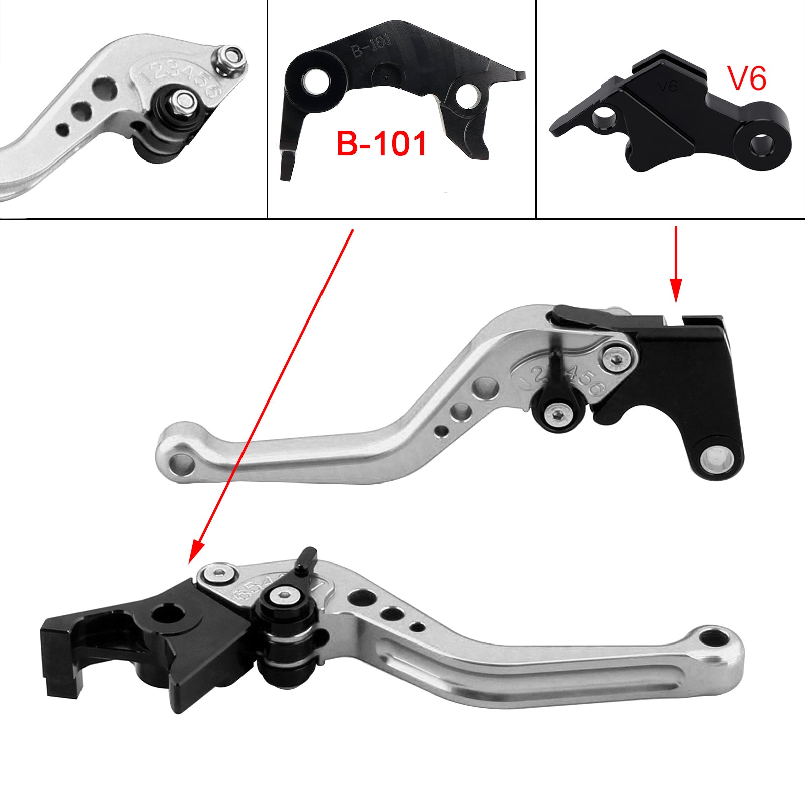 NEW Short Clutch Brake Lever fit for YAMAHA XSR900 XSR900GP MT-09 MT-09SP 24-25