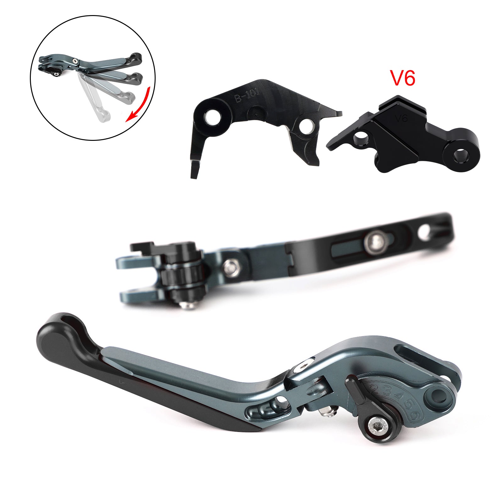 Adjustable Clutch Brake Lever fit for YAMAHA XSR900 XSR900GP MT-09 2024-2025