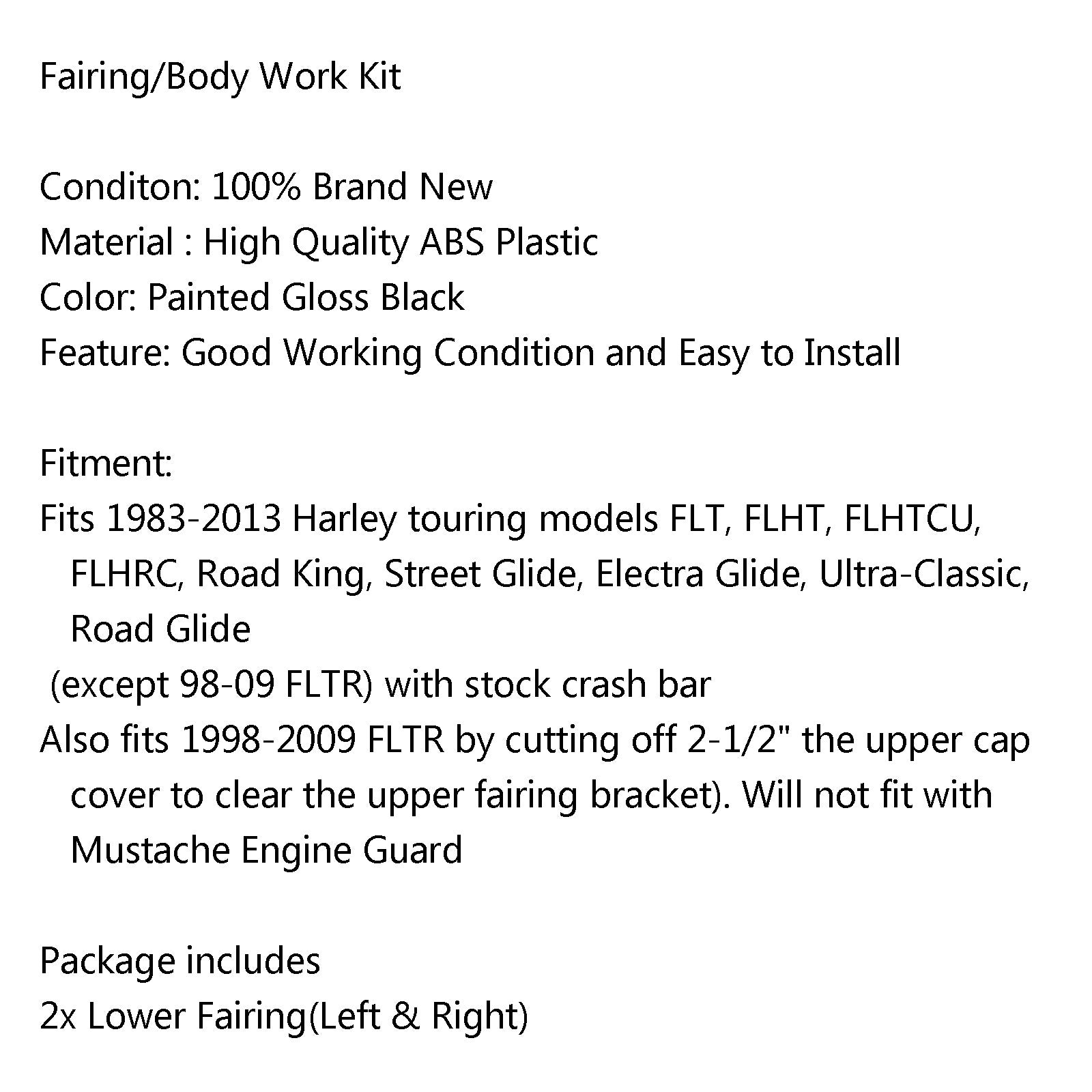 1983-2013 Harley Road Street Electra Glide + Fairings Glove Box