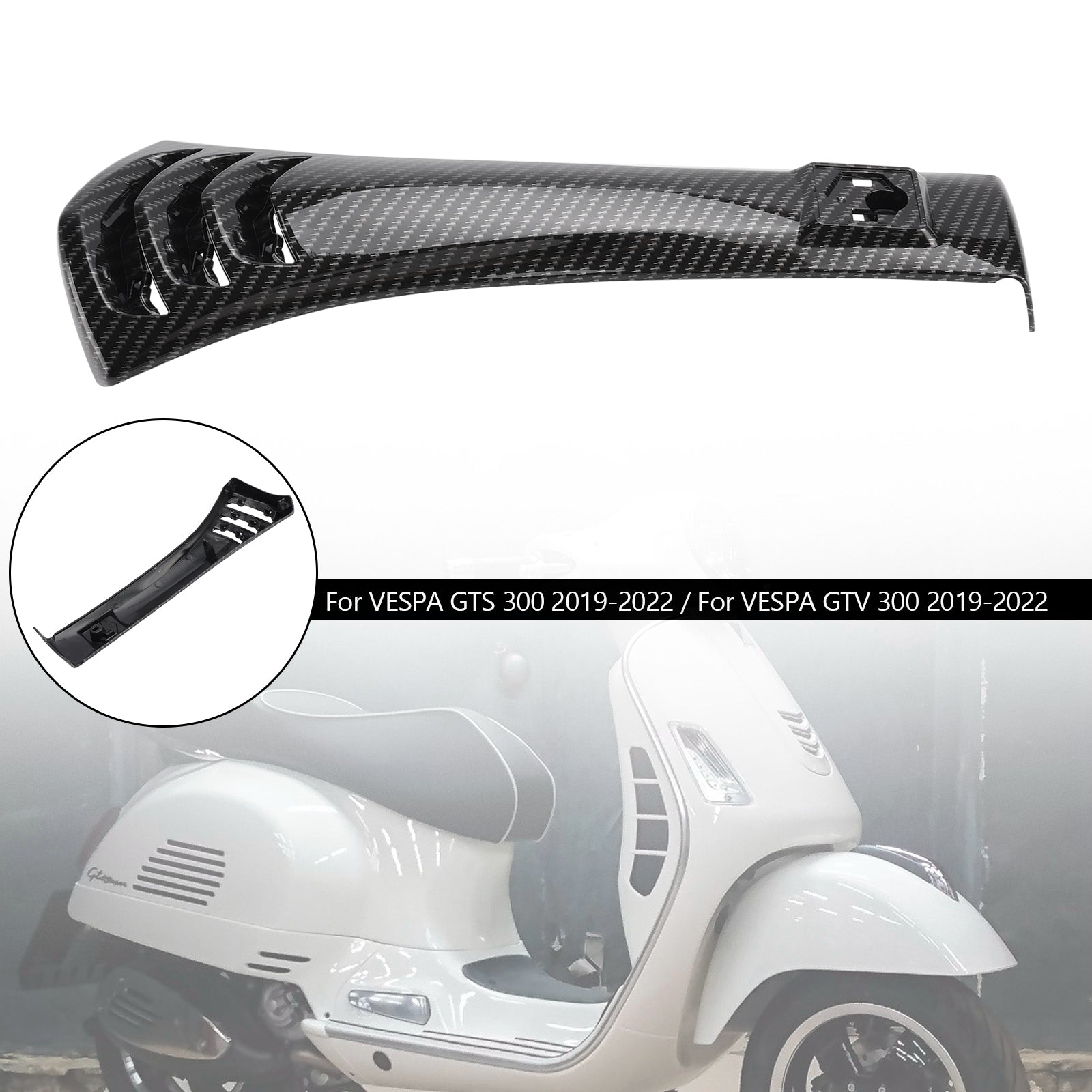 2019-2022 Vespa GTS300 GTV300 Steering Horn Head Cover fairing Tie