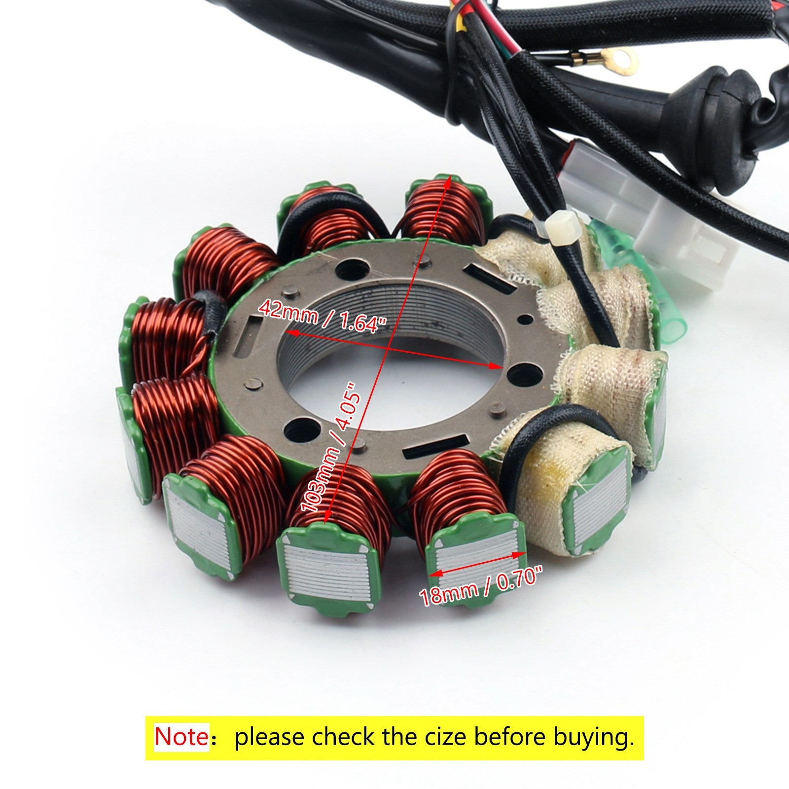 Stator Coil for Yamaha ATV Banshee 350 YFZ350 (95-2006) Generator Magneto Ny generisk