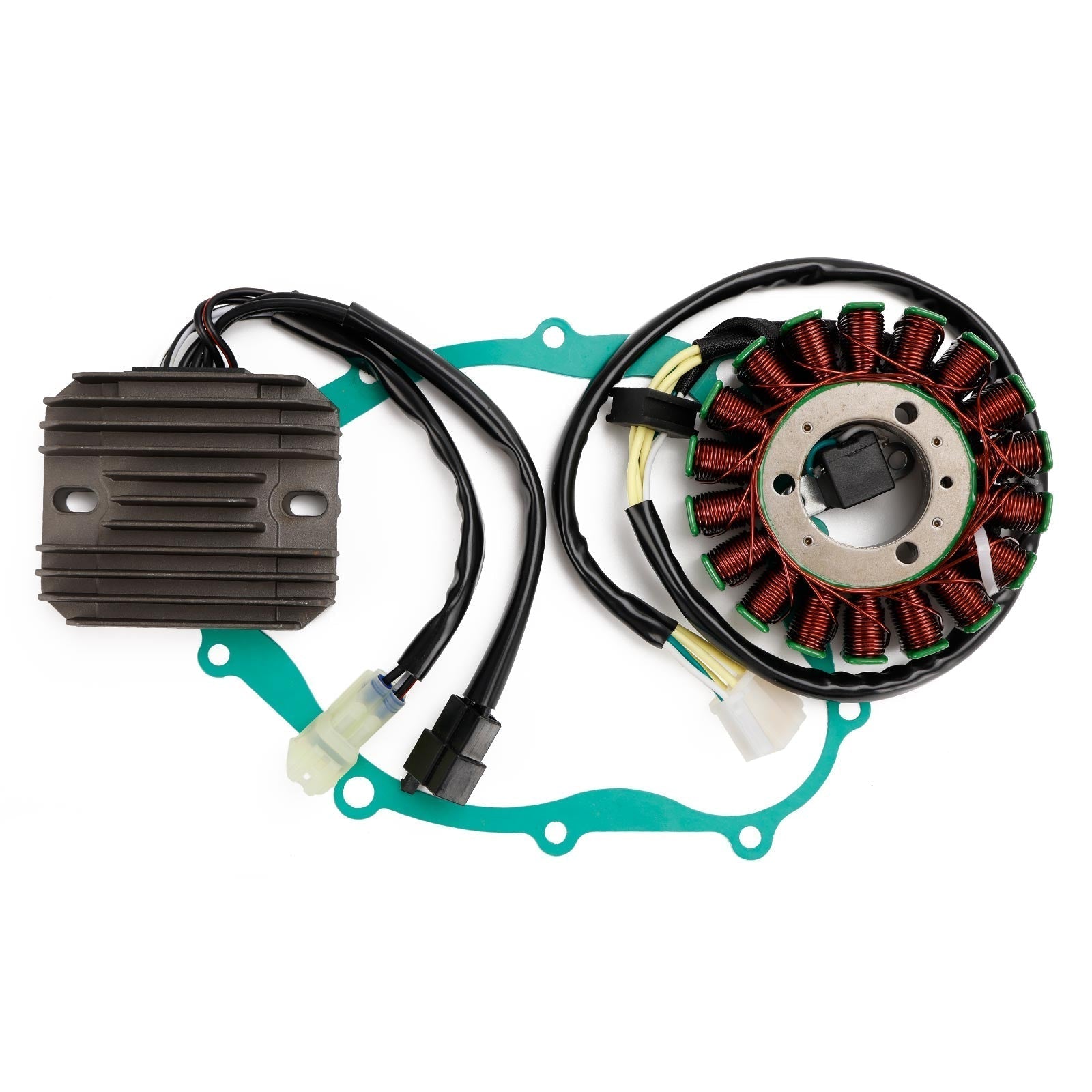 2007-2010 Suzuki DL650 ABS V-Strom (Modelo K7) Magneto Boble Stator + Regulador de tensão + Junta Assy 32101-17G00