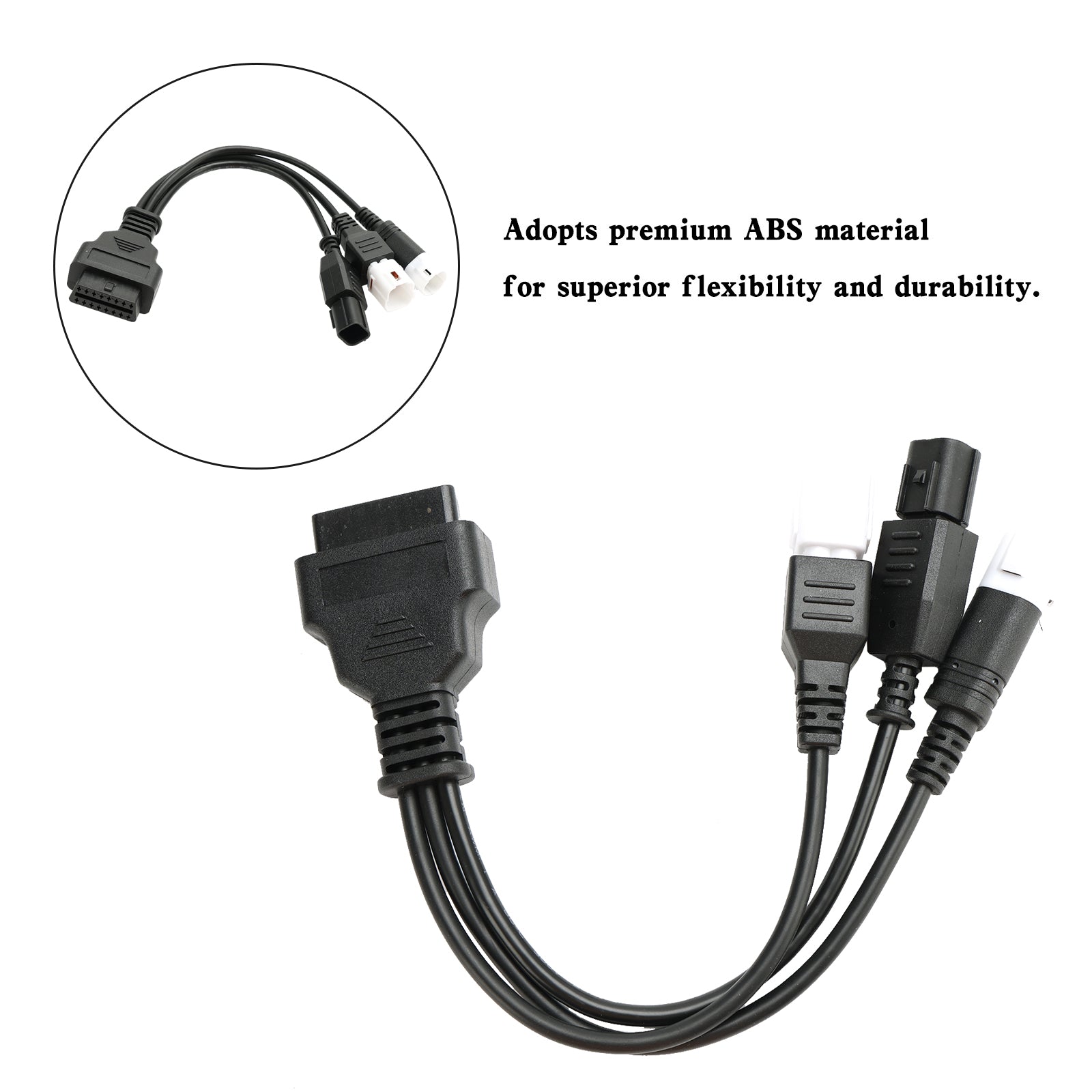3-pins 4-pins 2in1 OBD2 diagnostische adapterconnector voor Yamaha-motorfiets
