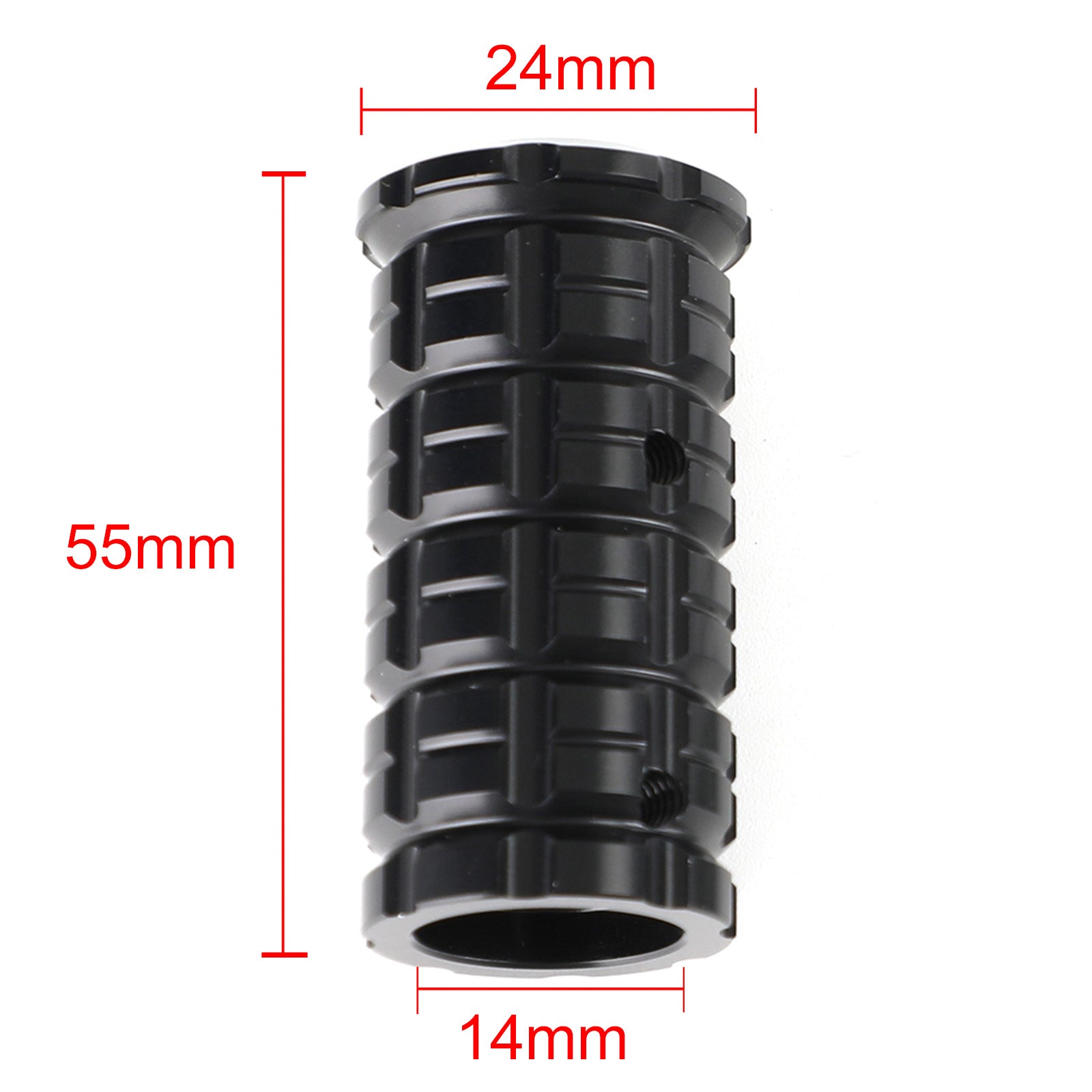 Extensor de clavija de extensión de pedal de freno de aluminio universal para la mayoría de motocicletas gris genérico