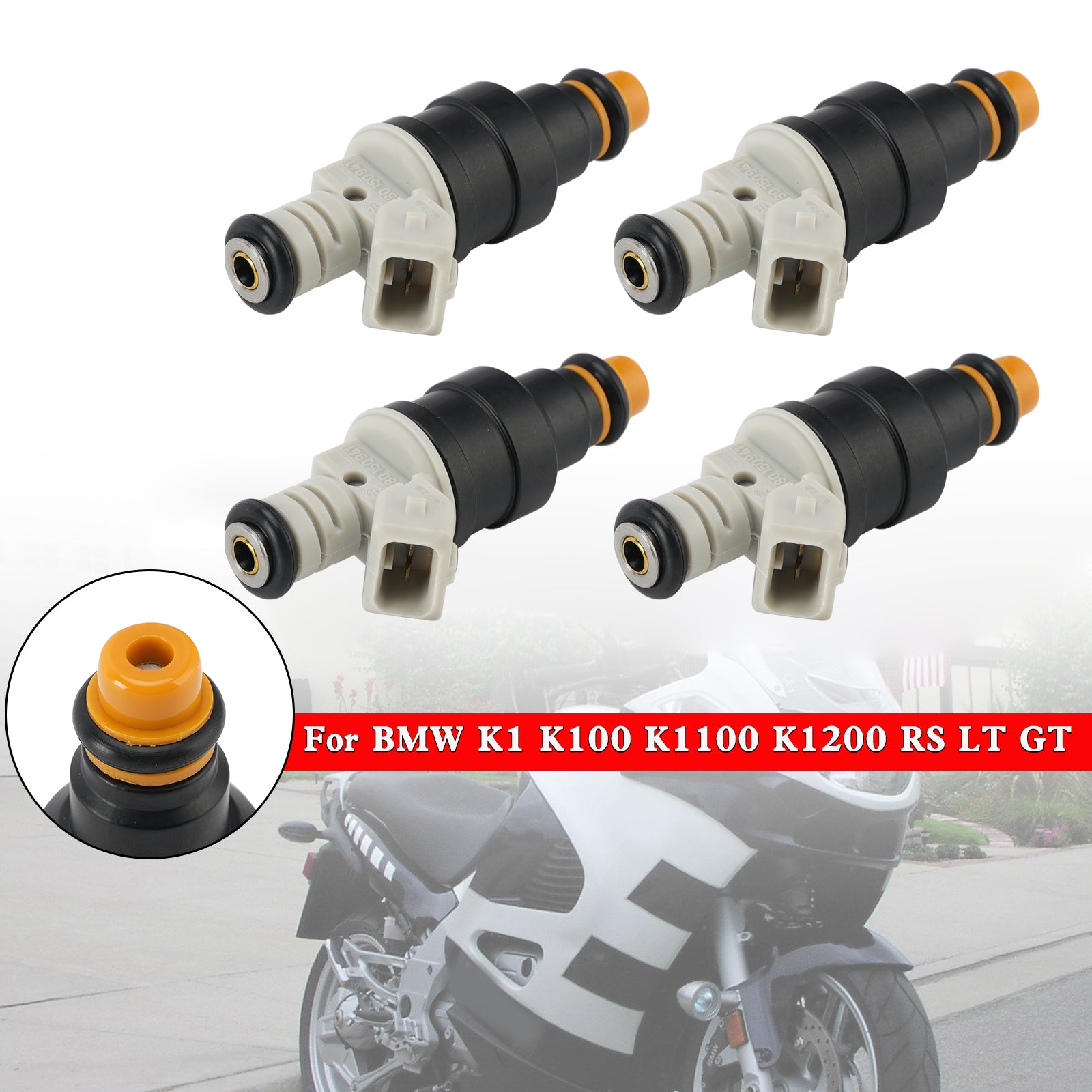 4PCS Motorcycle Fuel Injector 0280150705 For BMW K1 K100 K1100 K1200 RS LT GT