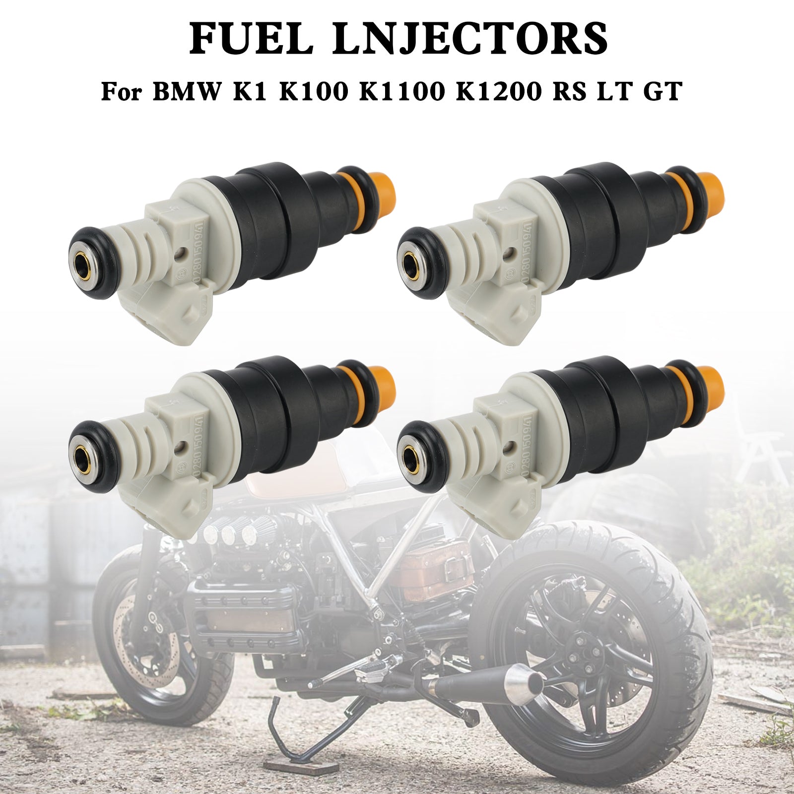 4PCS Motorcycle Fuel Injector 0280150705 For BMW K1 K100 K1100 K1200 RS LT GT
