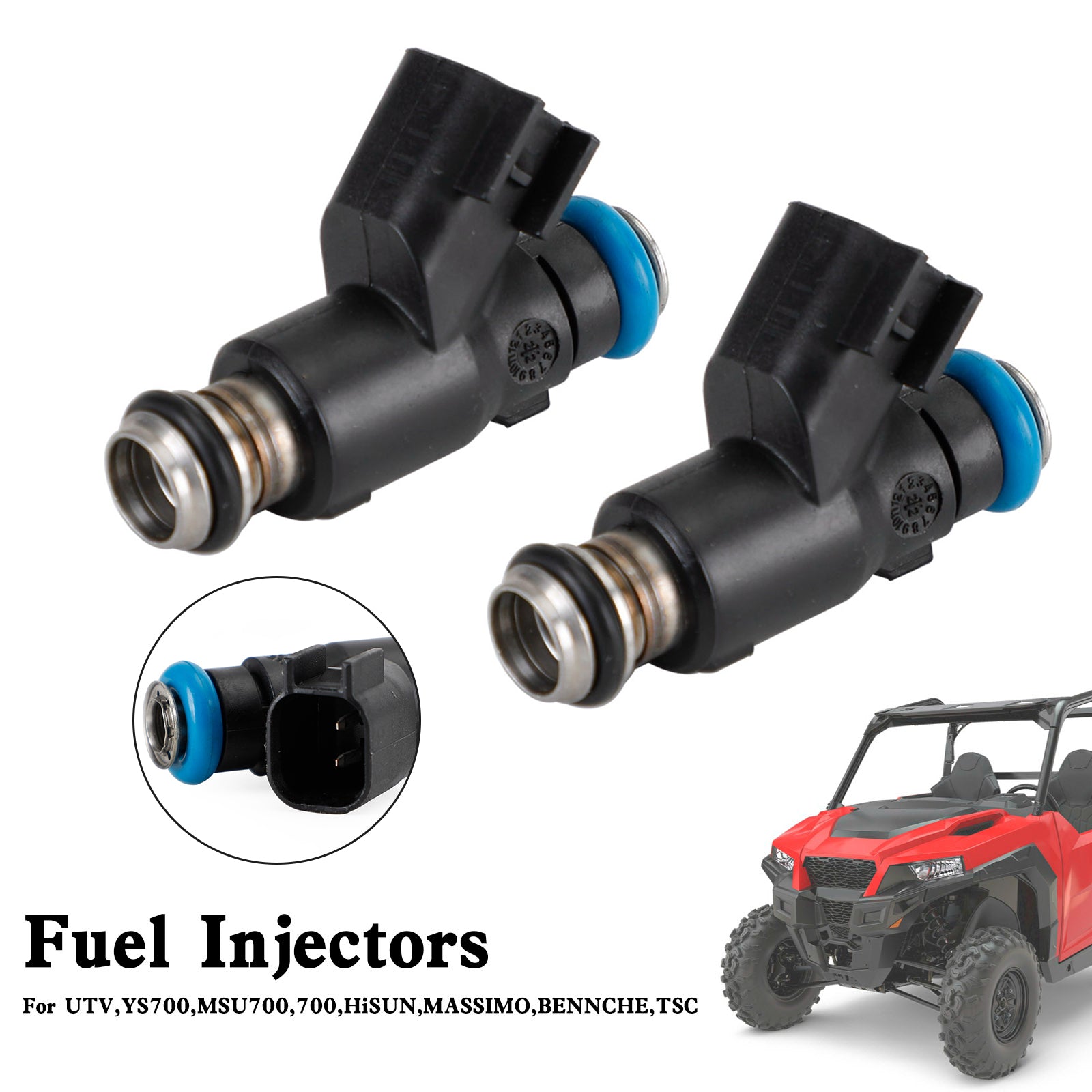 HiSun EFI 700 ATV UTV MASSIMO Qlink TSC YS MSU 25377439 Brandstofinjector 2 STUKS