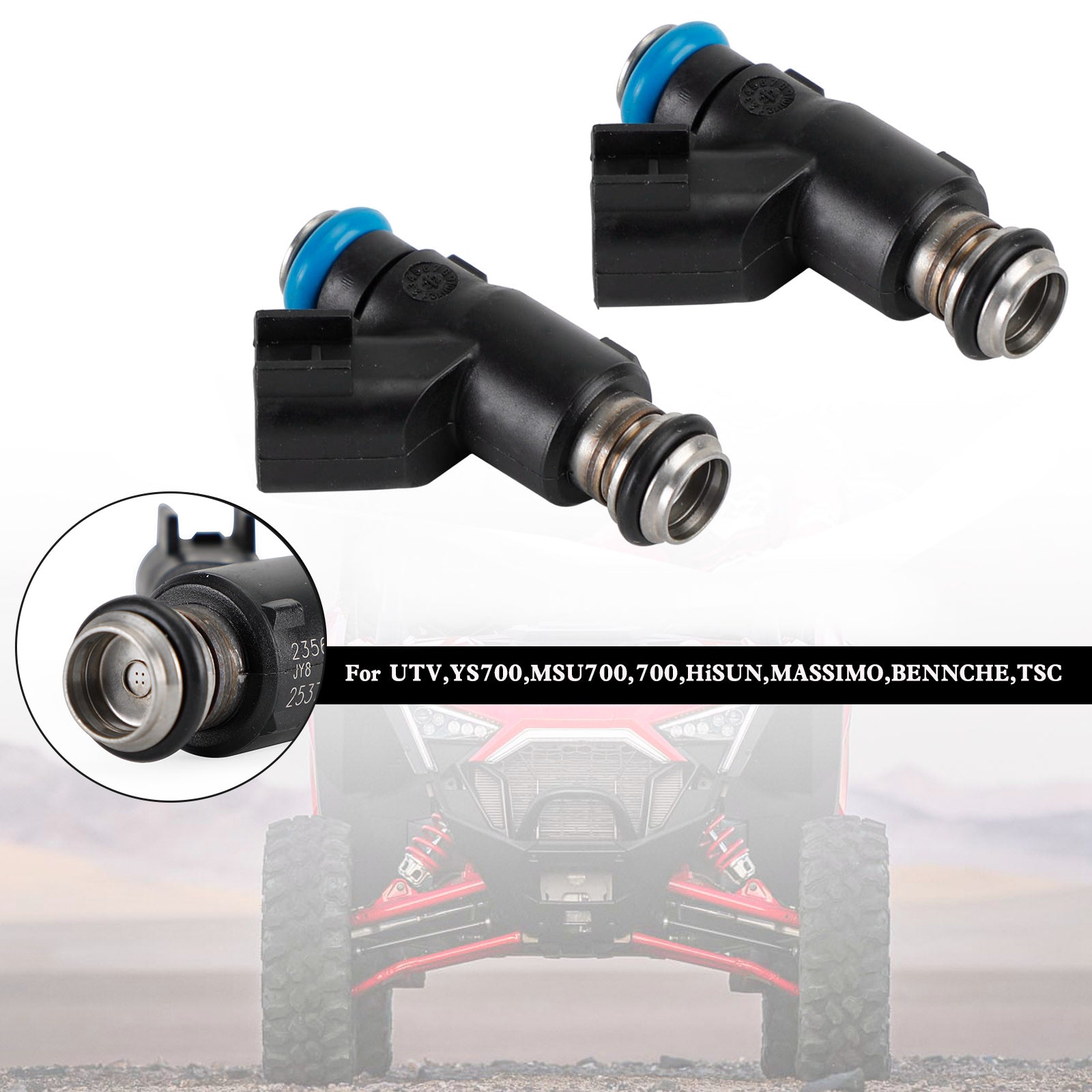 HiSun EFI 700 ATV UTV MASSIMO Qlink TSC YS MSU 25377439 Brandstofinjector 2 STUKS