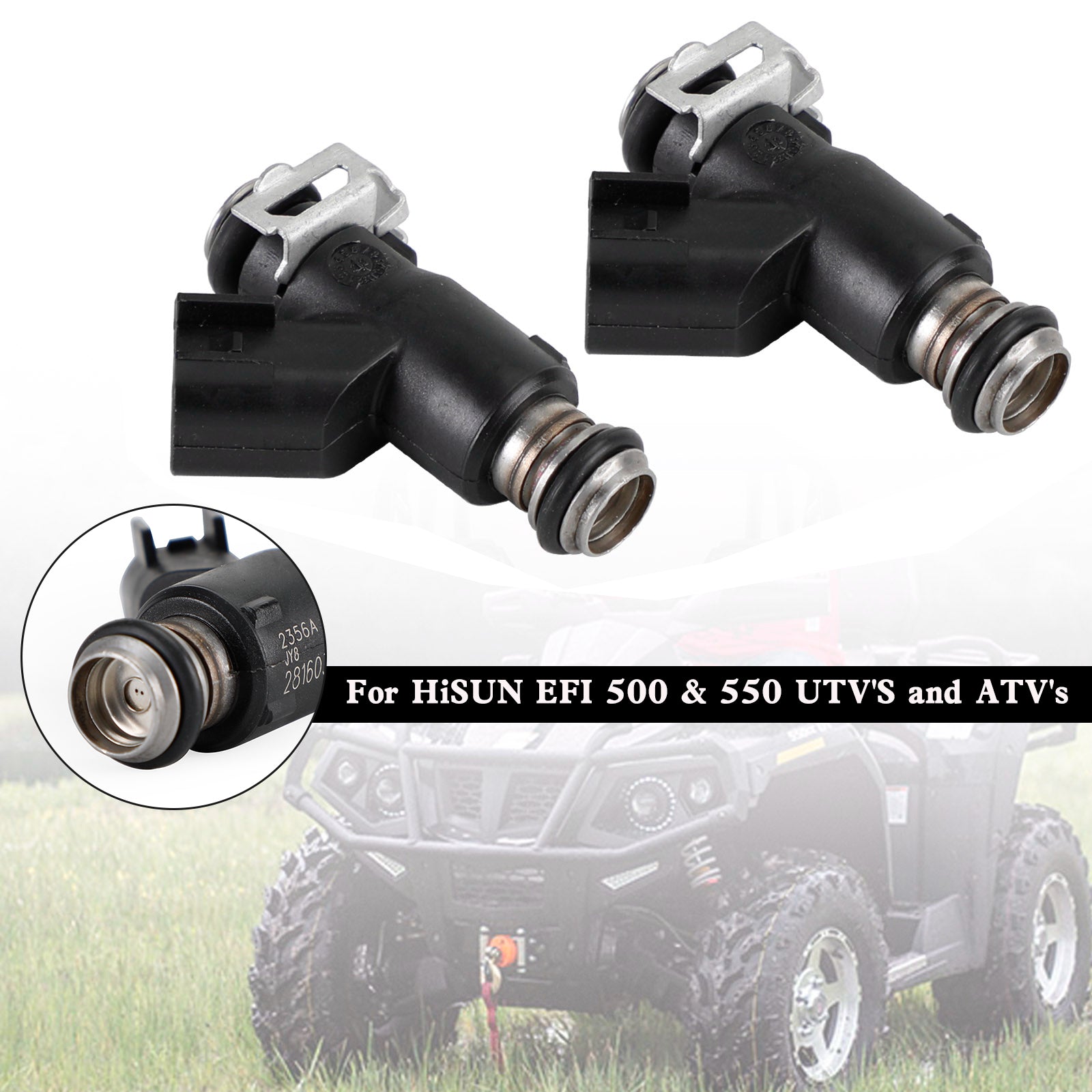 HiSun EFI UTV550 MSU500 HS500 28160355 injecteur de carburant 16400-004C-0000 2 pièces