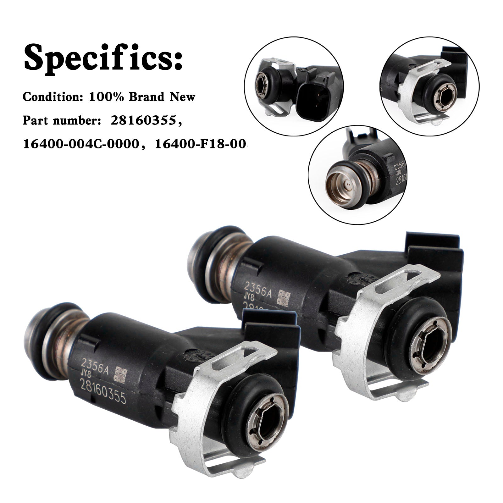 HiSun EFI UTV550 MSU500 HS500 28160355 injecteur de carburant 16400-004C-0000 2 pièces