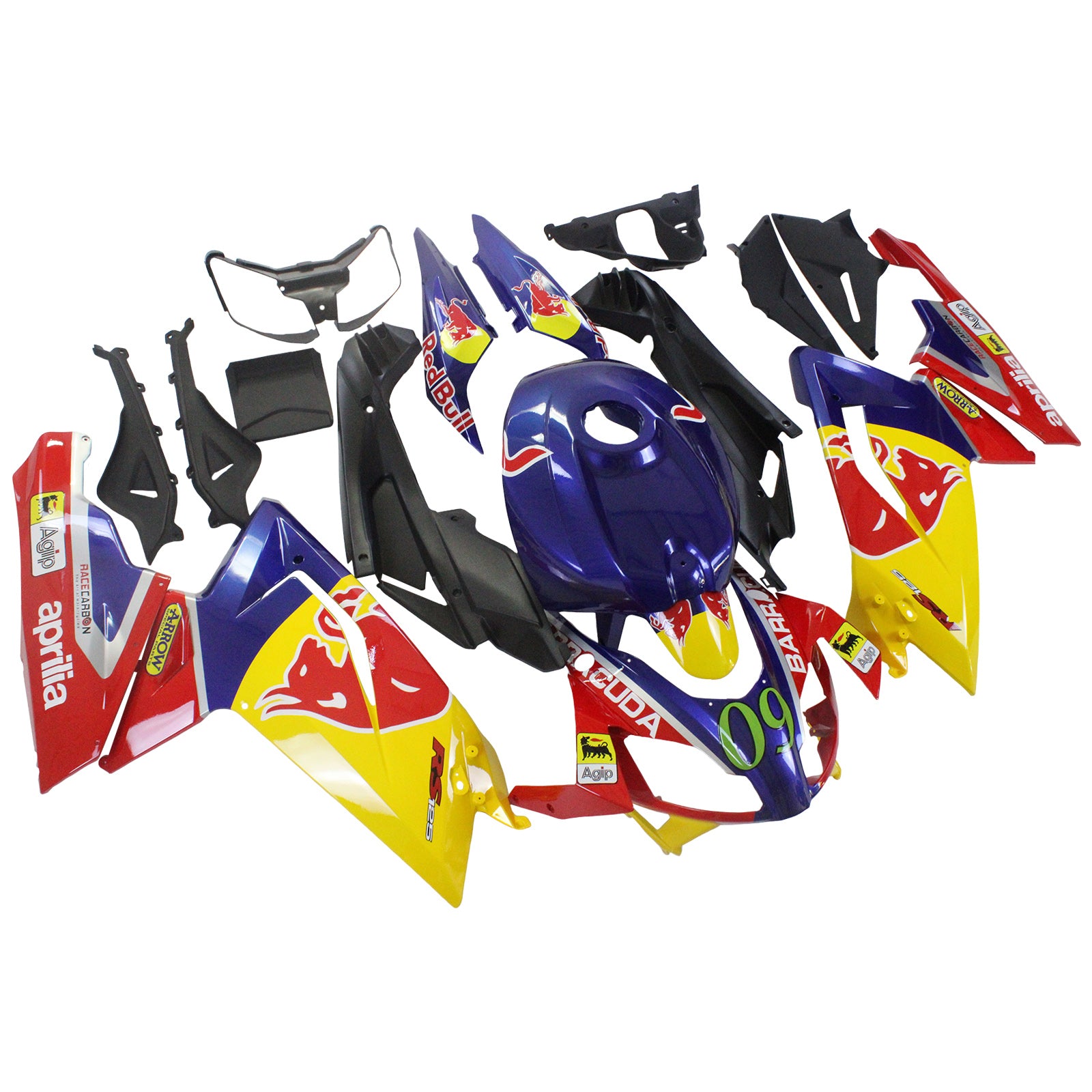 2006-2011 Aprilia Rs125 Amotopart Injection Fairing Kit Bodywork Plastic ABS #118