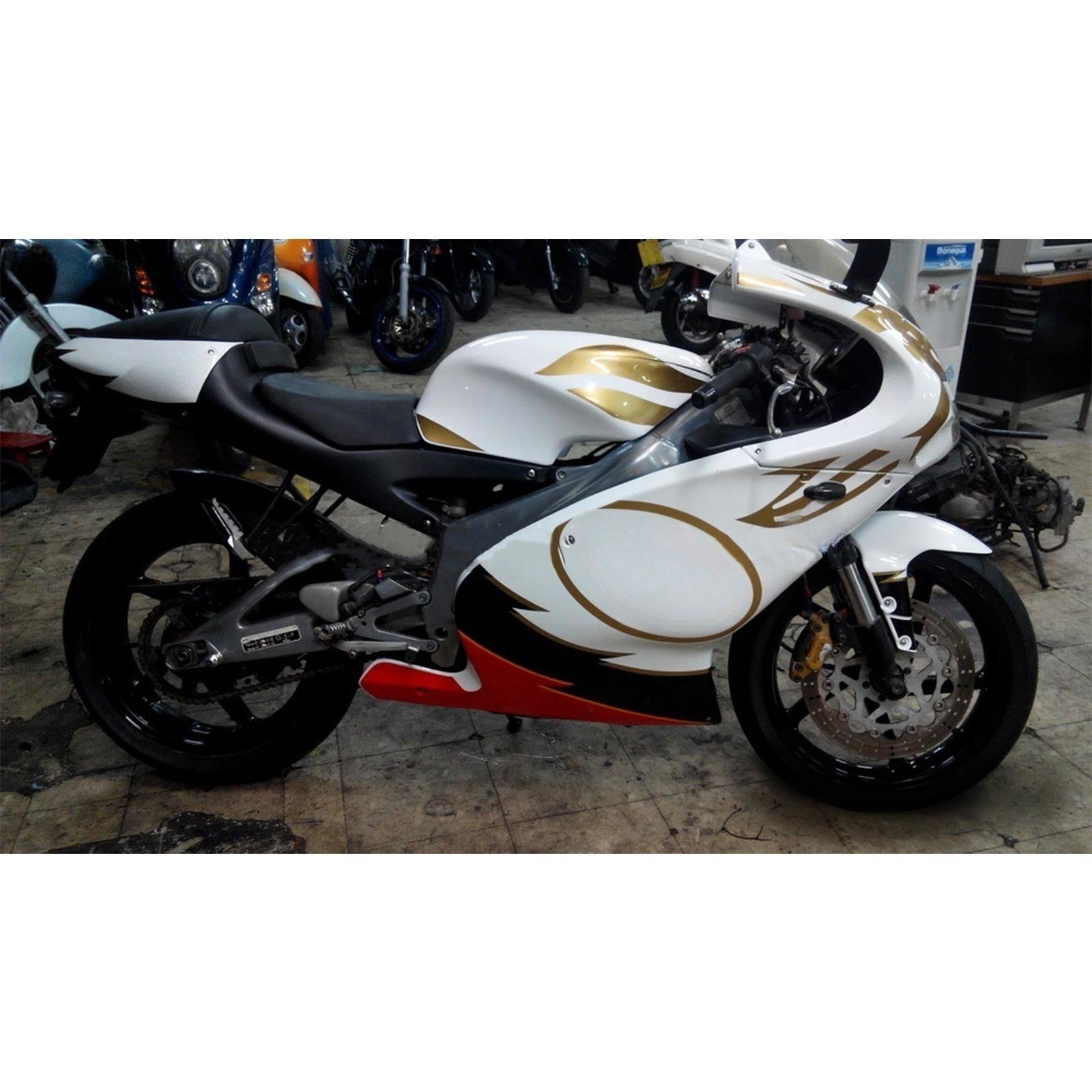 2000-2005 Aprilia RS125 Amotopart Injeksjon Fairing Kit Bodywork Plastic ABS #103
