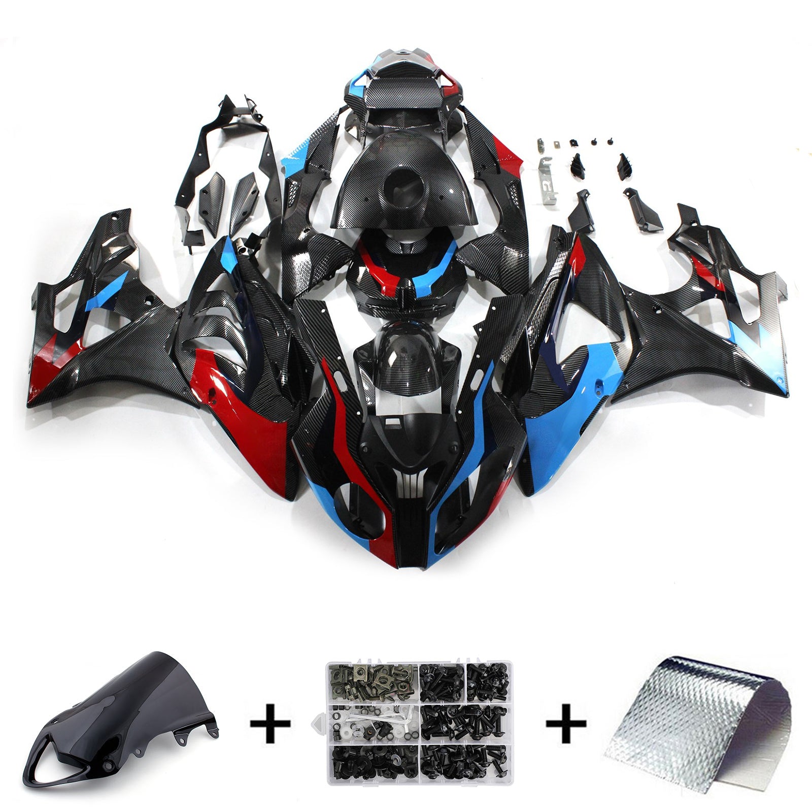 2009-2014 BMW S1000RR Kit Carénage Carrosserie Plastique ABS