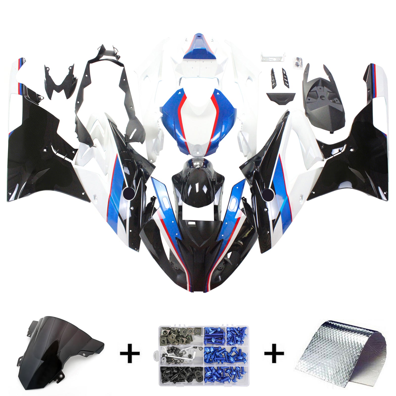 2015-2016 BMW S1000RR Kit de carenagem para carroceria de plástico ABS genérico