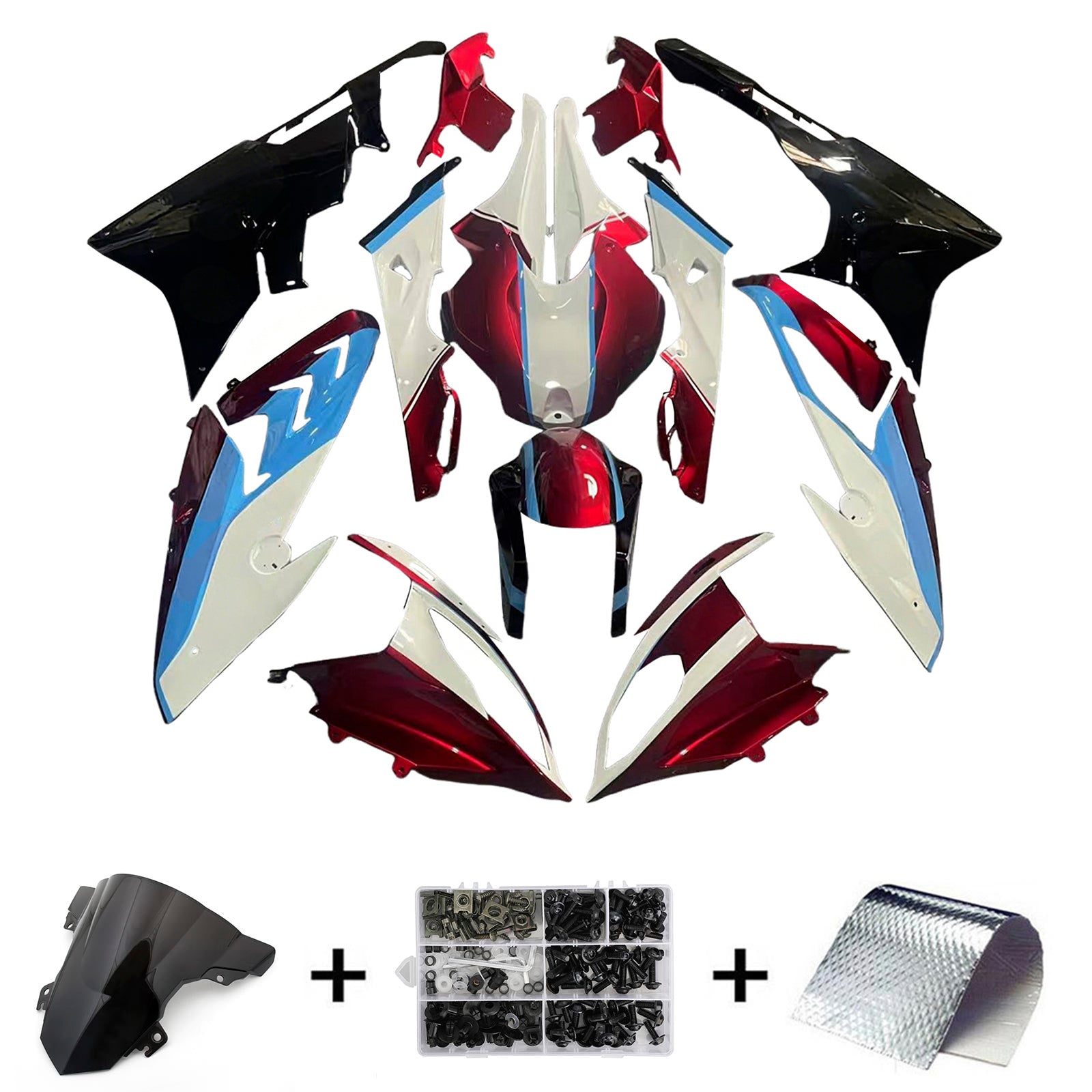 2015-2016 BMW S1000RR Kit Carénage Carrosserie Plastique ABS