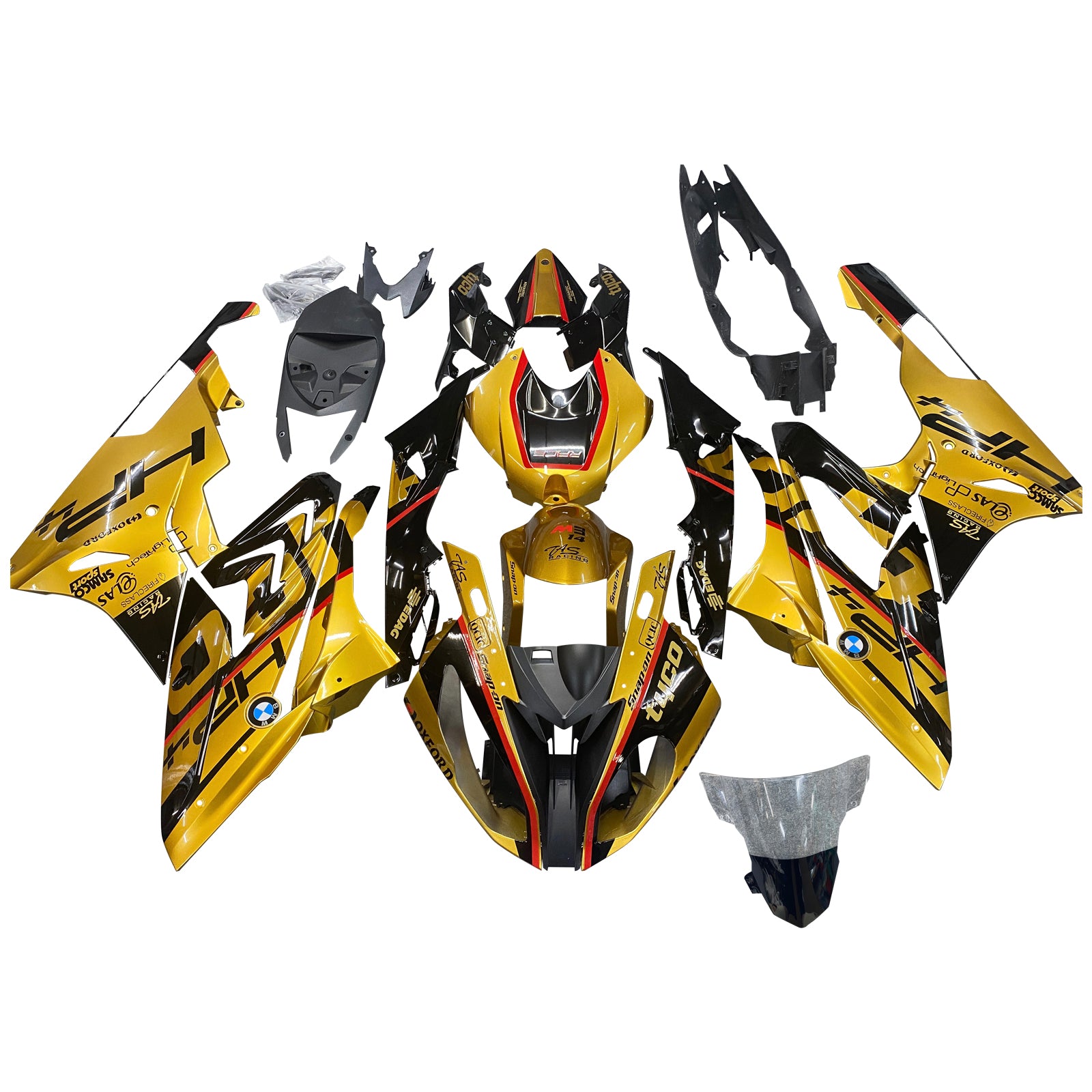 2015-2016 BMW S1000RR Kit de carénage d'injection carrosserie plastique ABS #151