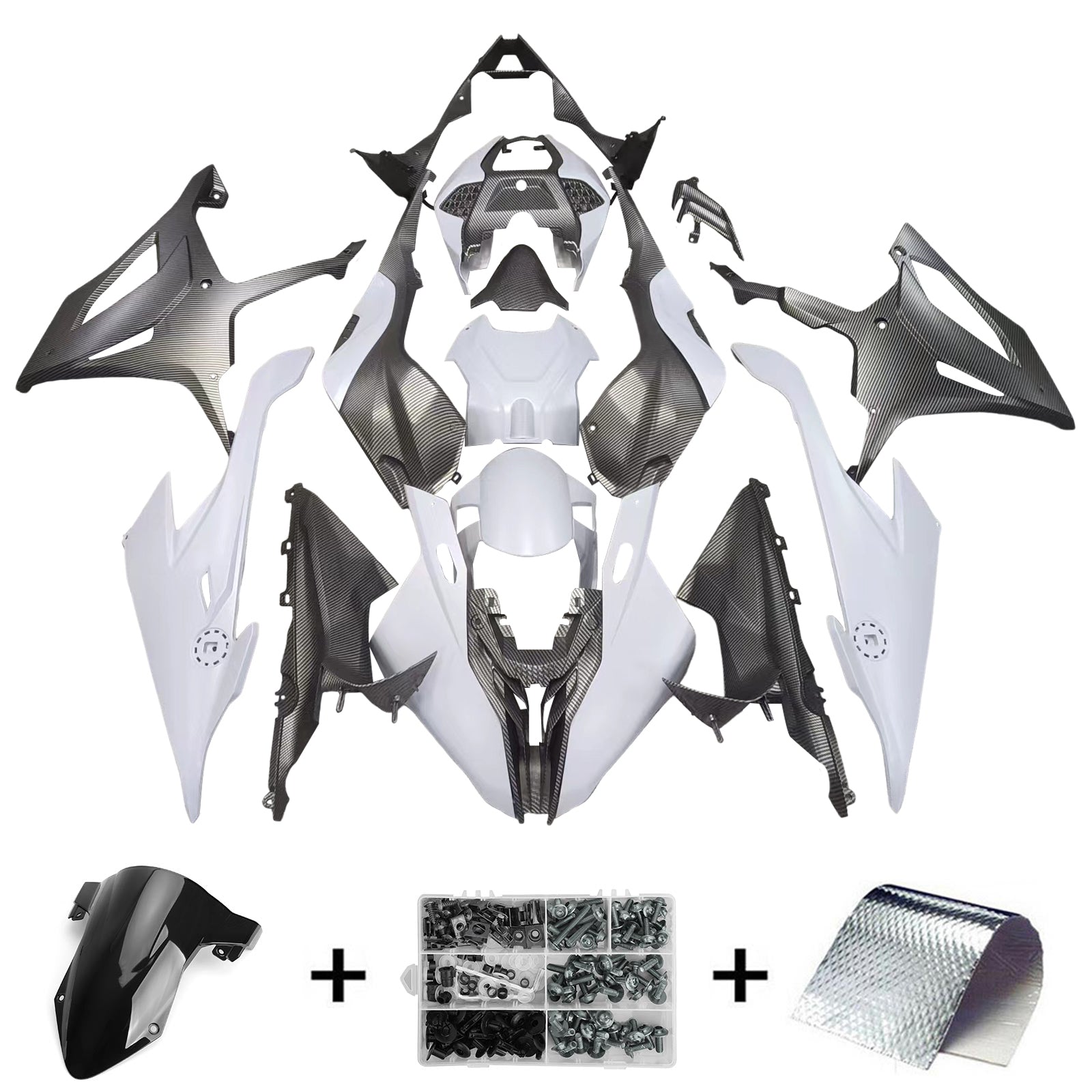 2019-2022 BMW M1000RR S1000RR Kit de carénage carrosserie plastique ABS