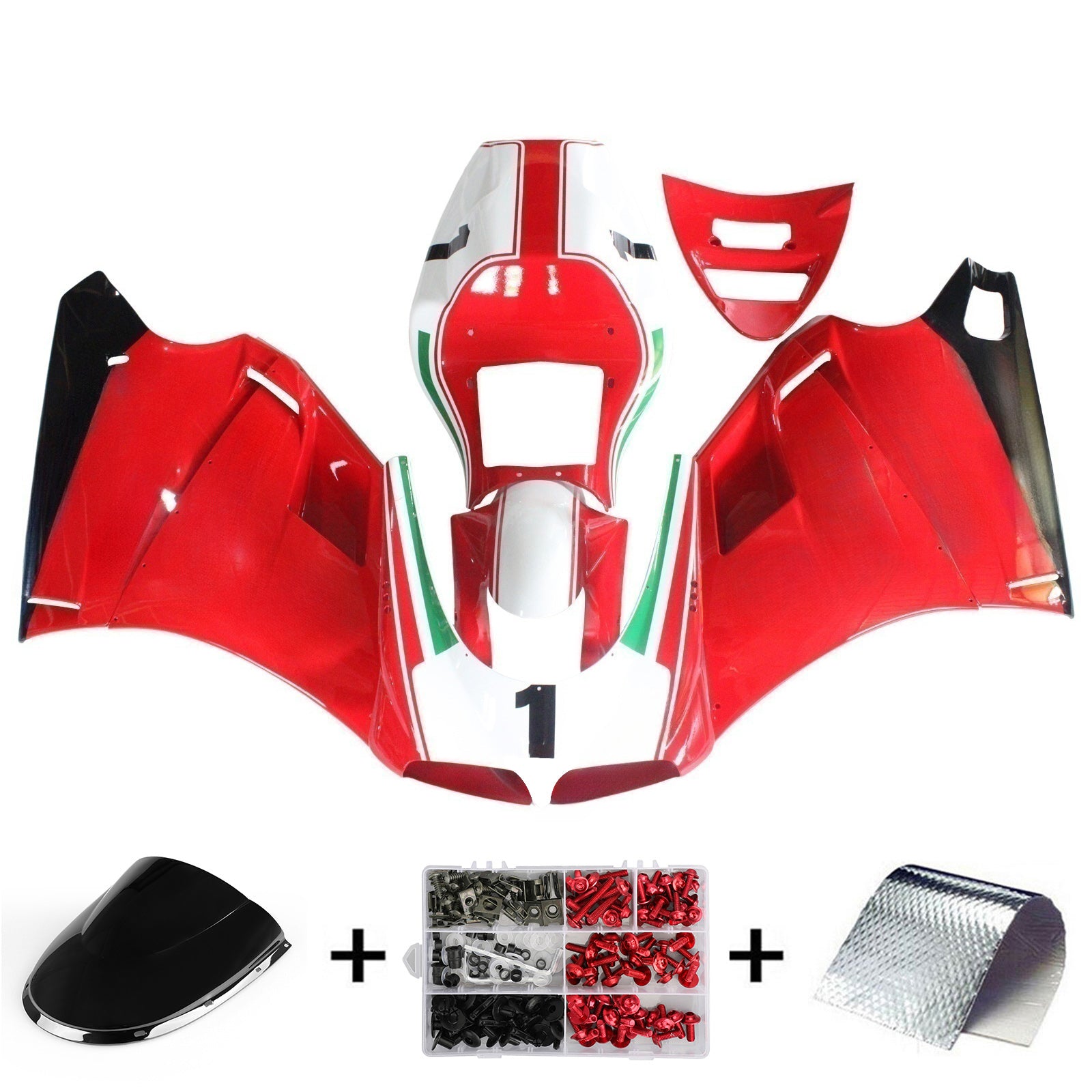 1996-2002 Ducati 996 748 916 998 Kuipset Carrosserie ABS #103