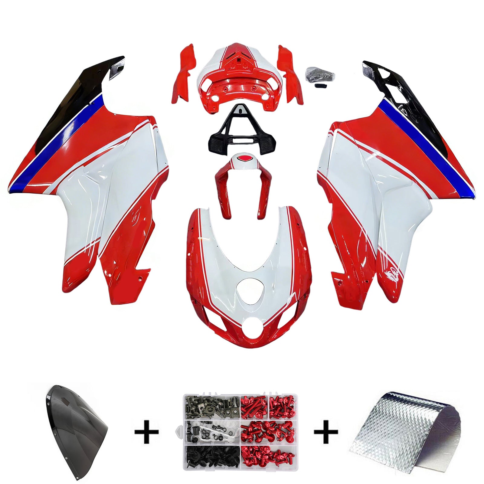 2005-2006 Ducati 999 749 Amotopart kuipset carrosserie ABS #101