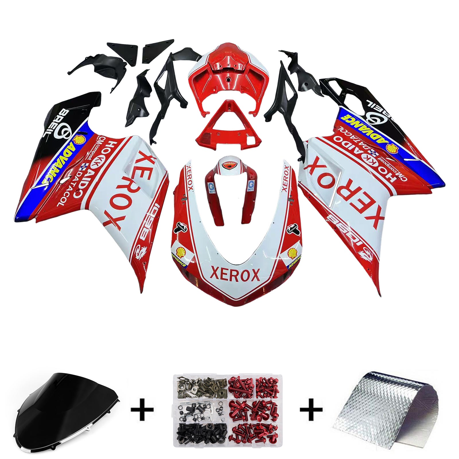2007-2012 Ducati 1098/1198/848 Bodywork Fairing ABS Injection Mold 9# Generic