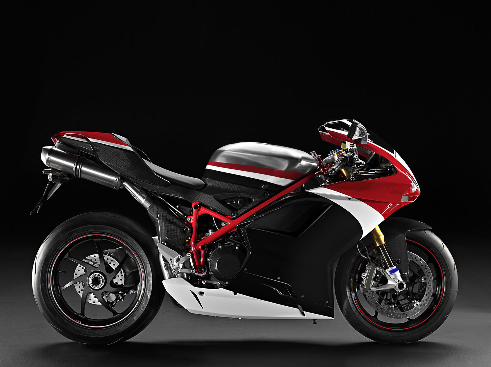 2007-2012 Ducati 1098/1198/848 Rood Zwart Carrosseriekuip ABS Spuitgietmatrijs 16 # Generiek