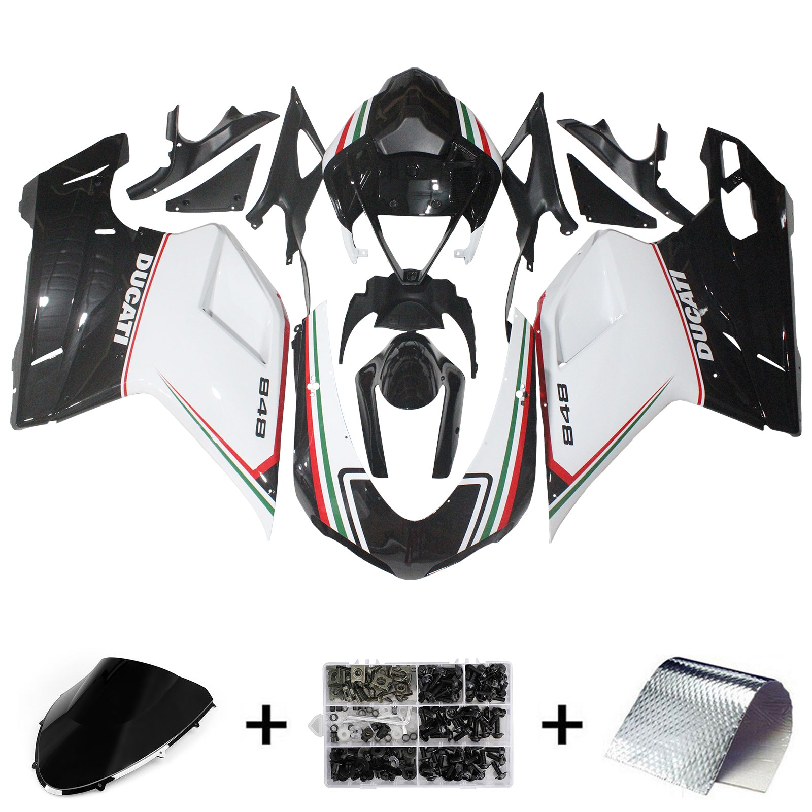 2007-2011 Ducati 1098 1198 848 ABS Fairing Kit Bodywork #101