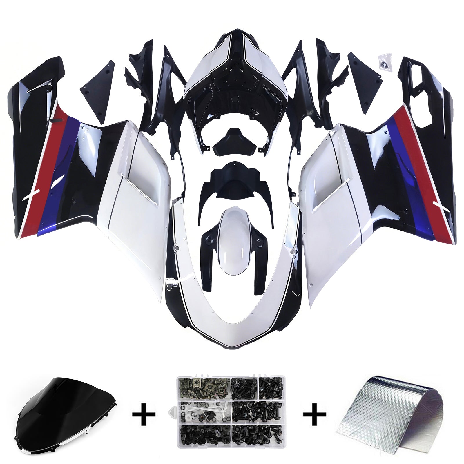 2007-2011 Ducati 1098 1198 848 Kuipset Carrosserie ABS