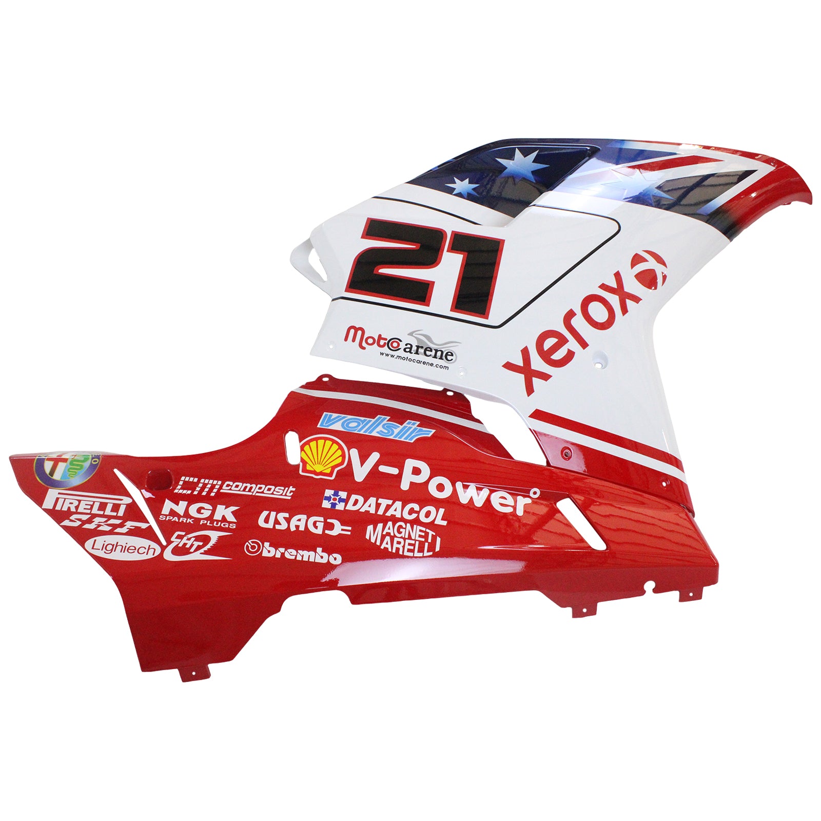 2007-2011 Ducati 1098 1198 848 Kit de carénage carrosserie ABS