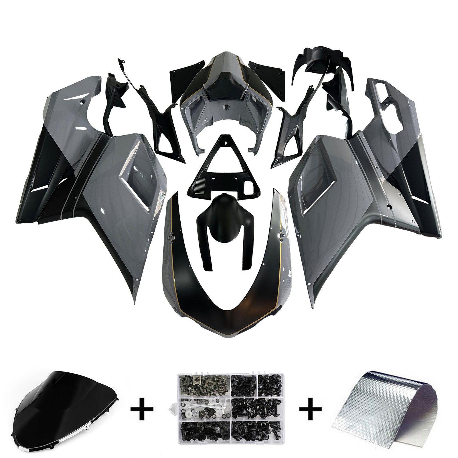 2007-2011 Ducati 1098 1198 848 Kuipset Carrosserie ABS