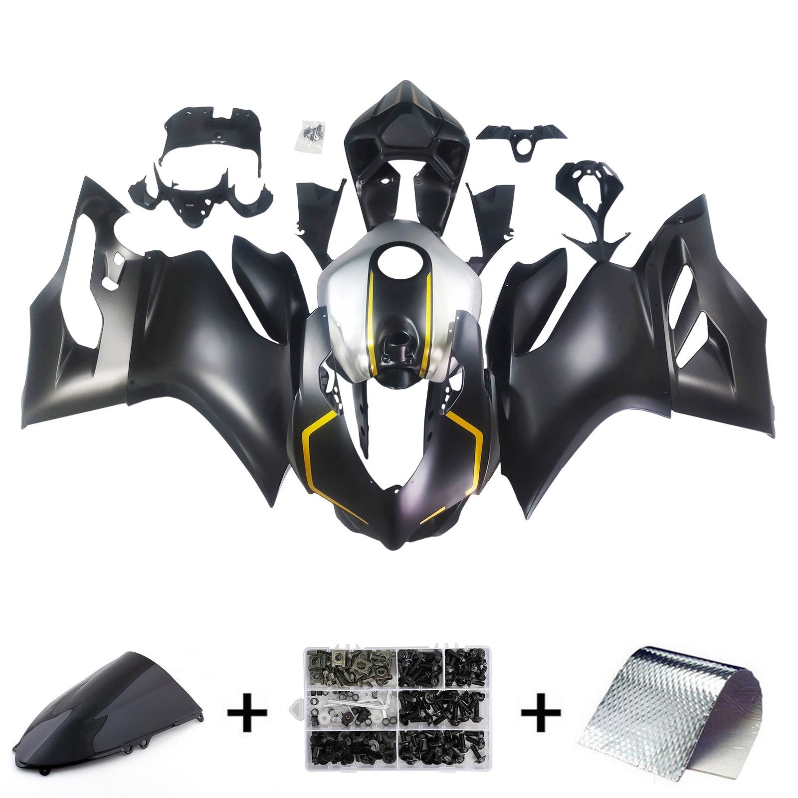 2012-2015 Ducati 1199 899 Injektionsmässa Kit Bodywork Plastic ABS#109