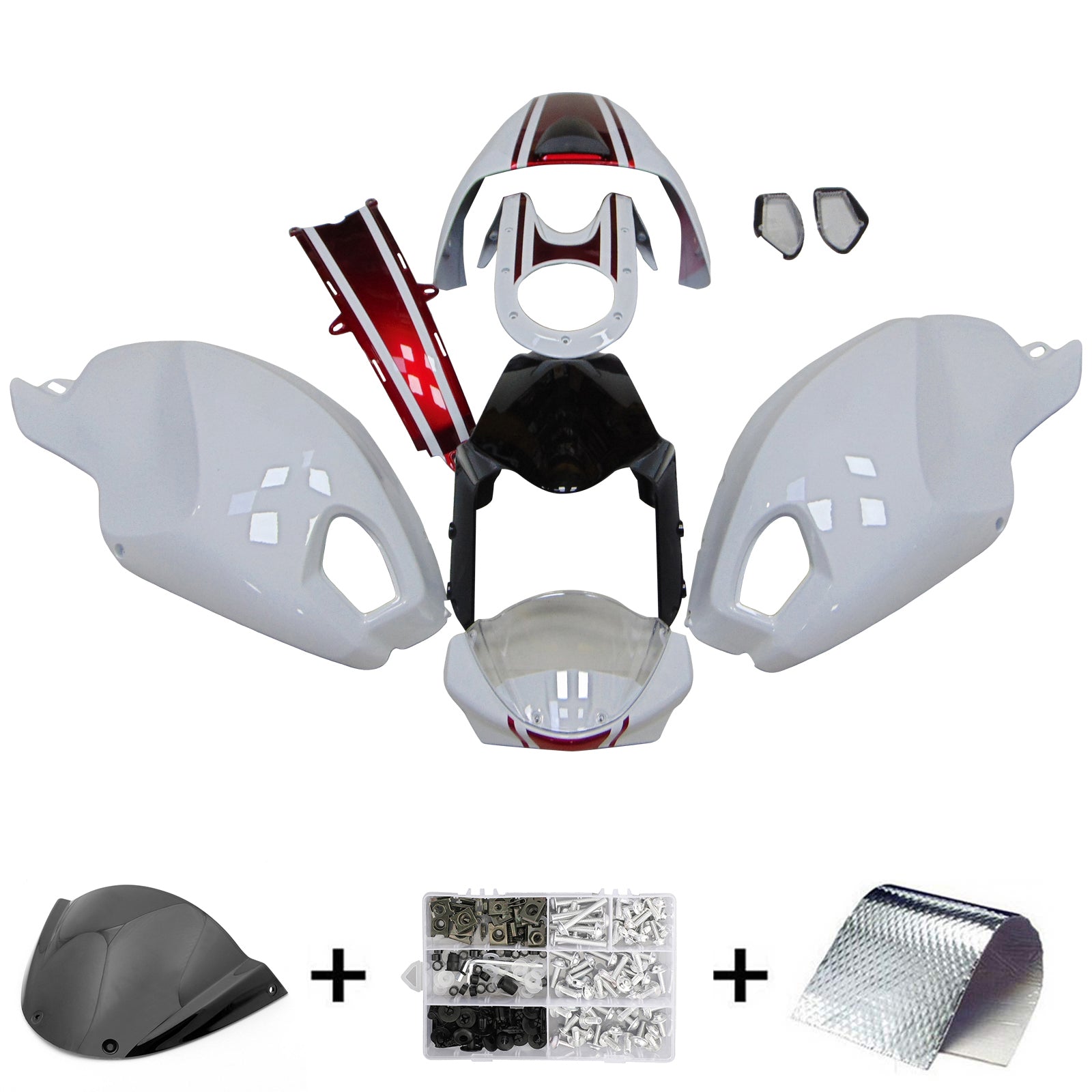 Alle jaren Ducati Monster 696 796 1100 S EVO kuipkit carrosserie