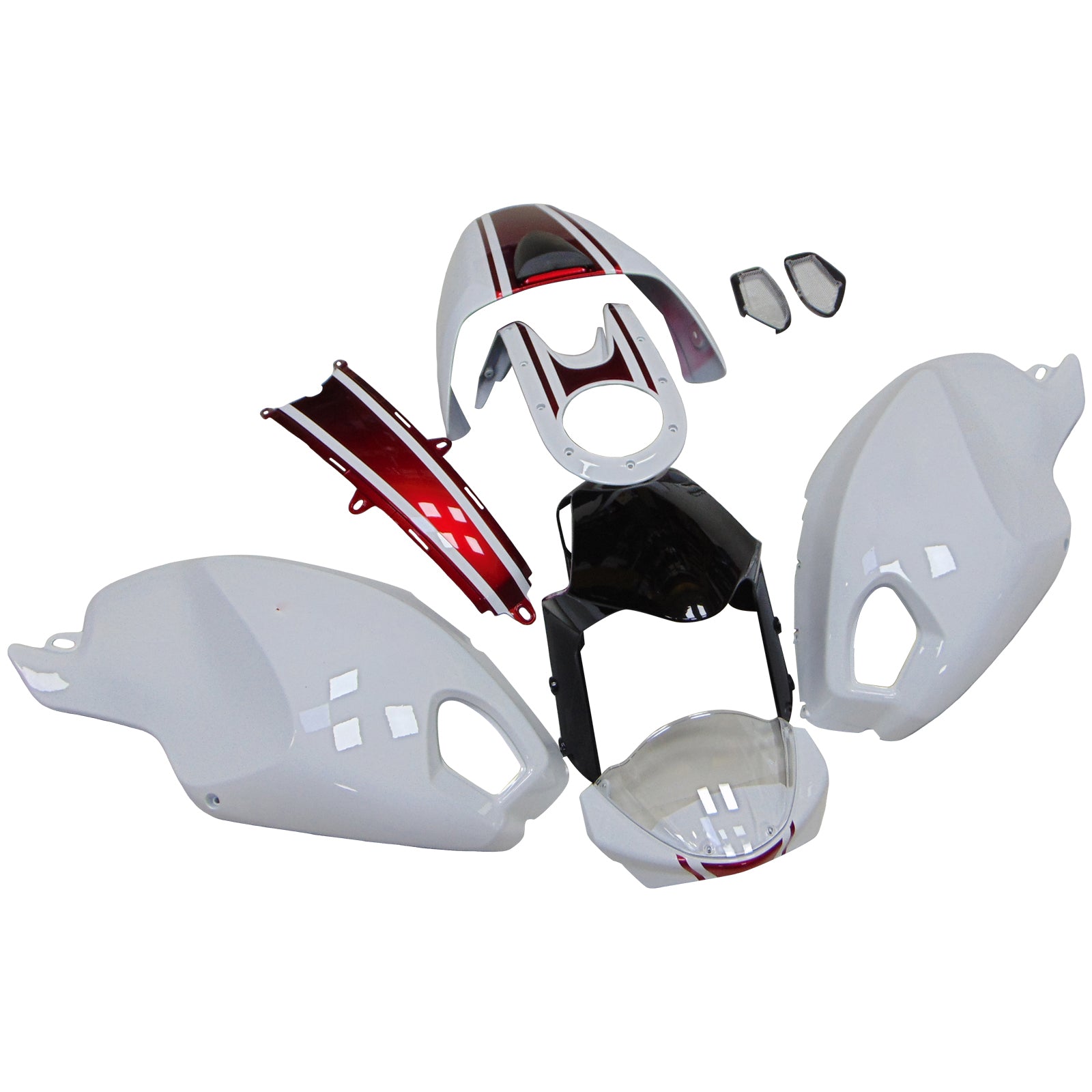 Toutes les années Ducati Monster 696 796 1100 S EVO Kit de carénage carrosserie