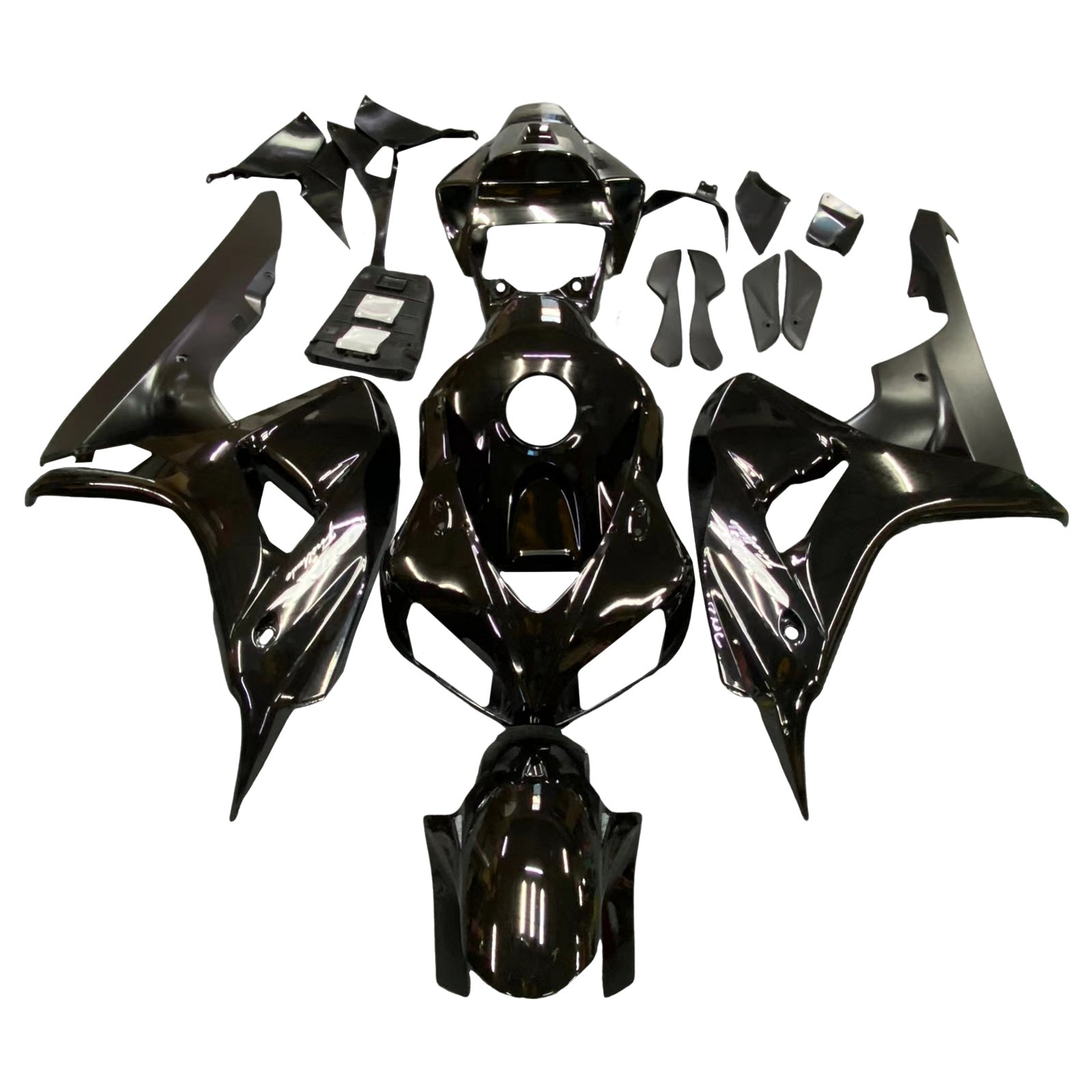 2006-2007 Honda CBR1000RR Gloss Black Fairing Kit av Amotopart