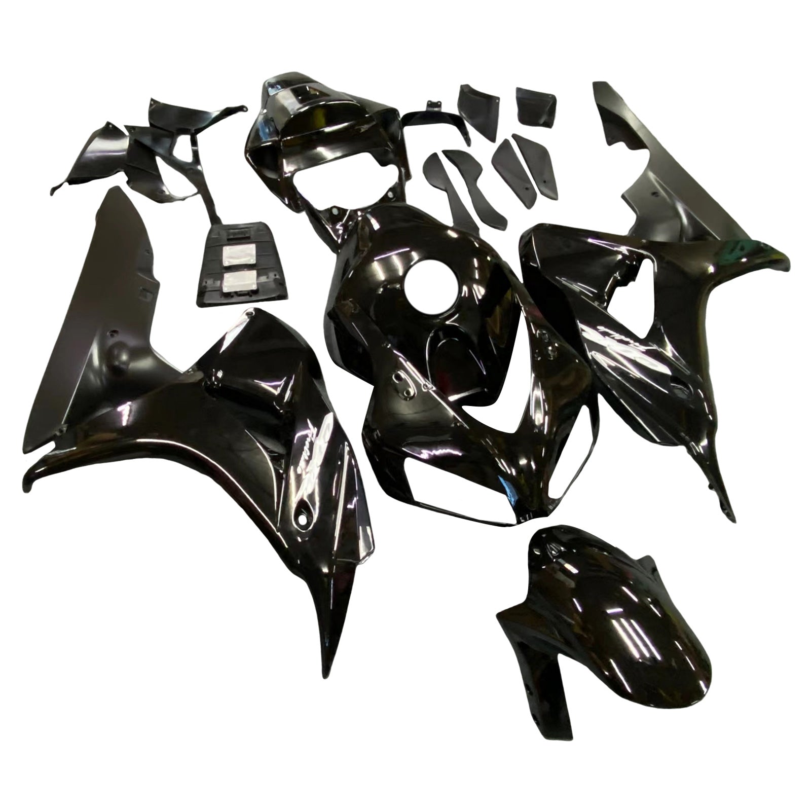 2006-2007 Honda CBR1000RR Gloss Black Fairing Kit av Amotopart