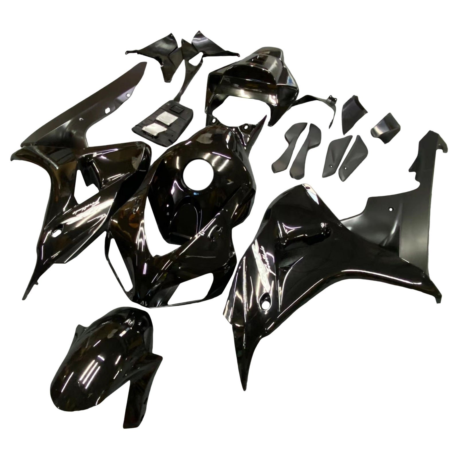 2006-2007 Honda CBR1000RR Gloss Black Fairing Kit av Amotopart