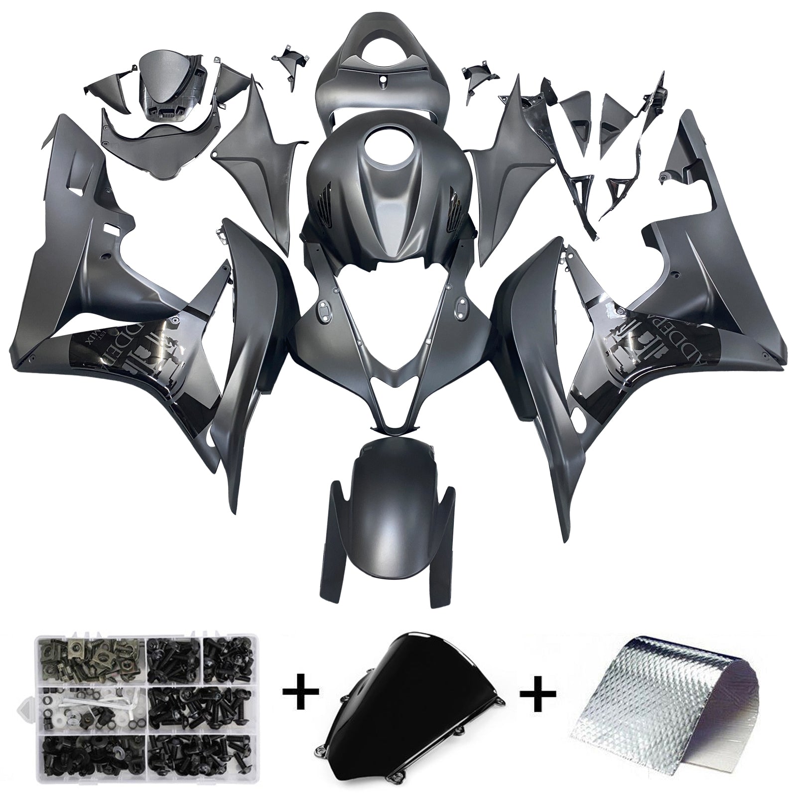 Para CBR600RR 2007-2008 Feita de carroceria preta ABS PLATICS MOLDADO DE PLÁSICOS DE HOT LEND GENERIC