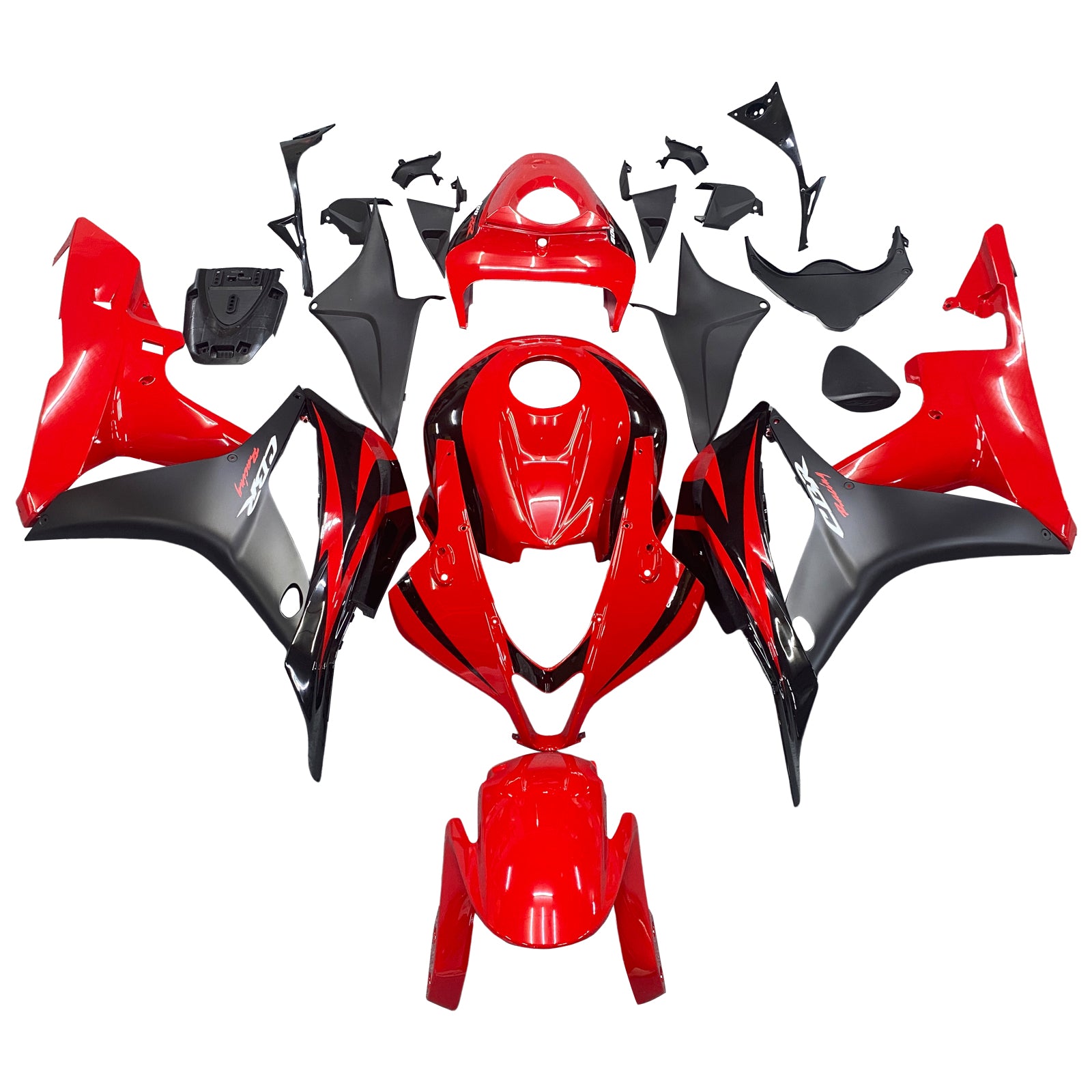 2007-2008 Honda CBR600RR Red Amotopart Fairing Kit