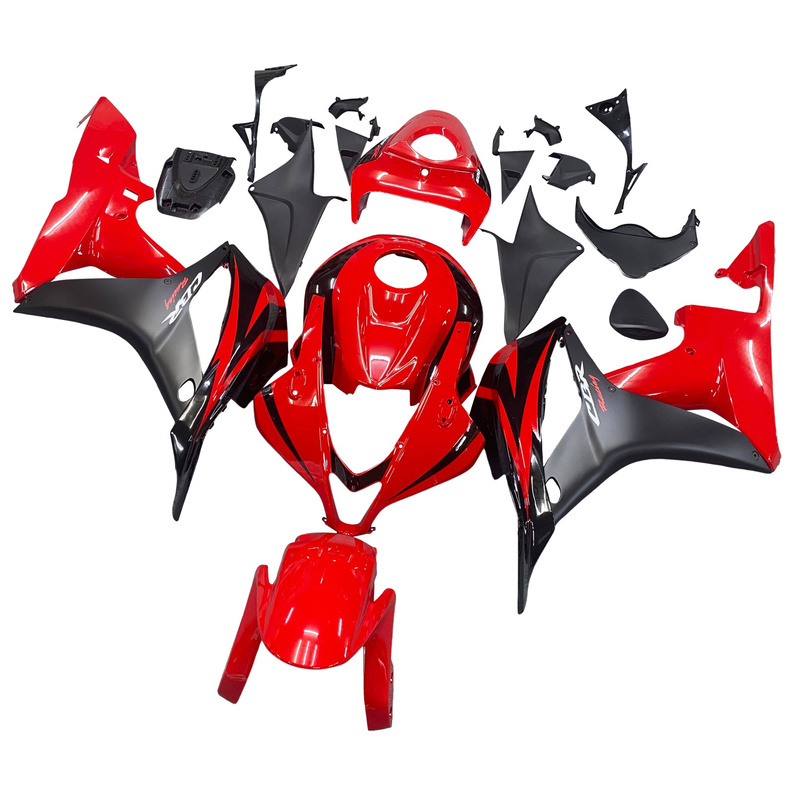 2007-2008 Honda CBR600RR Red Amotopart Fairing Kit