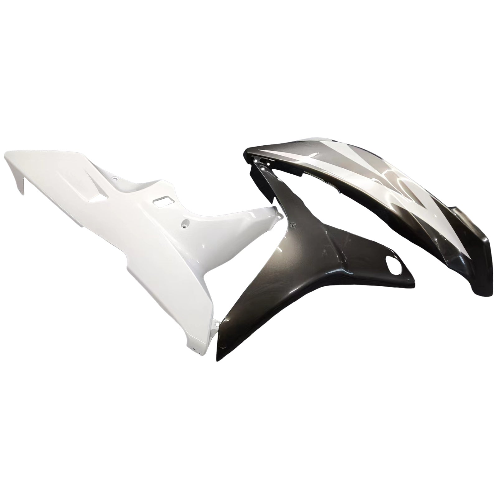 Kit de carénage générique Honda CBR600RR blanc noir 2007-2008